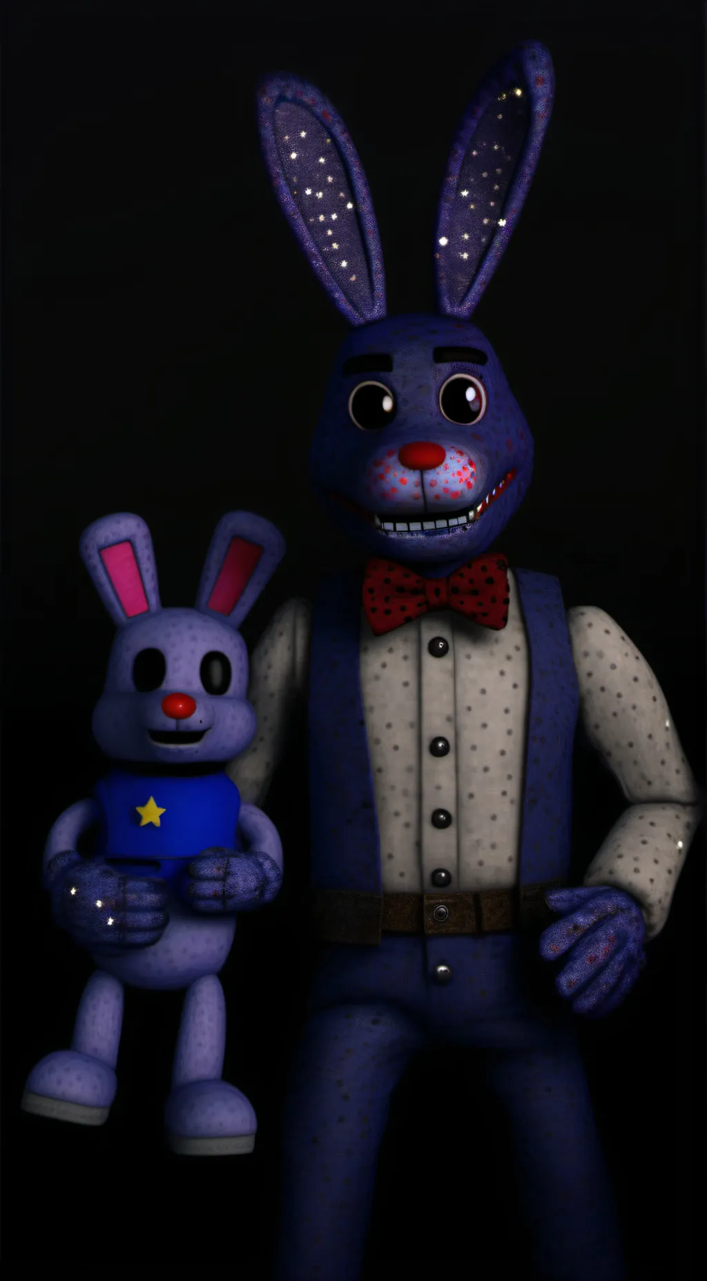 ai character: bonnie the bunny  background
