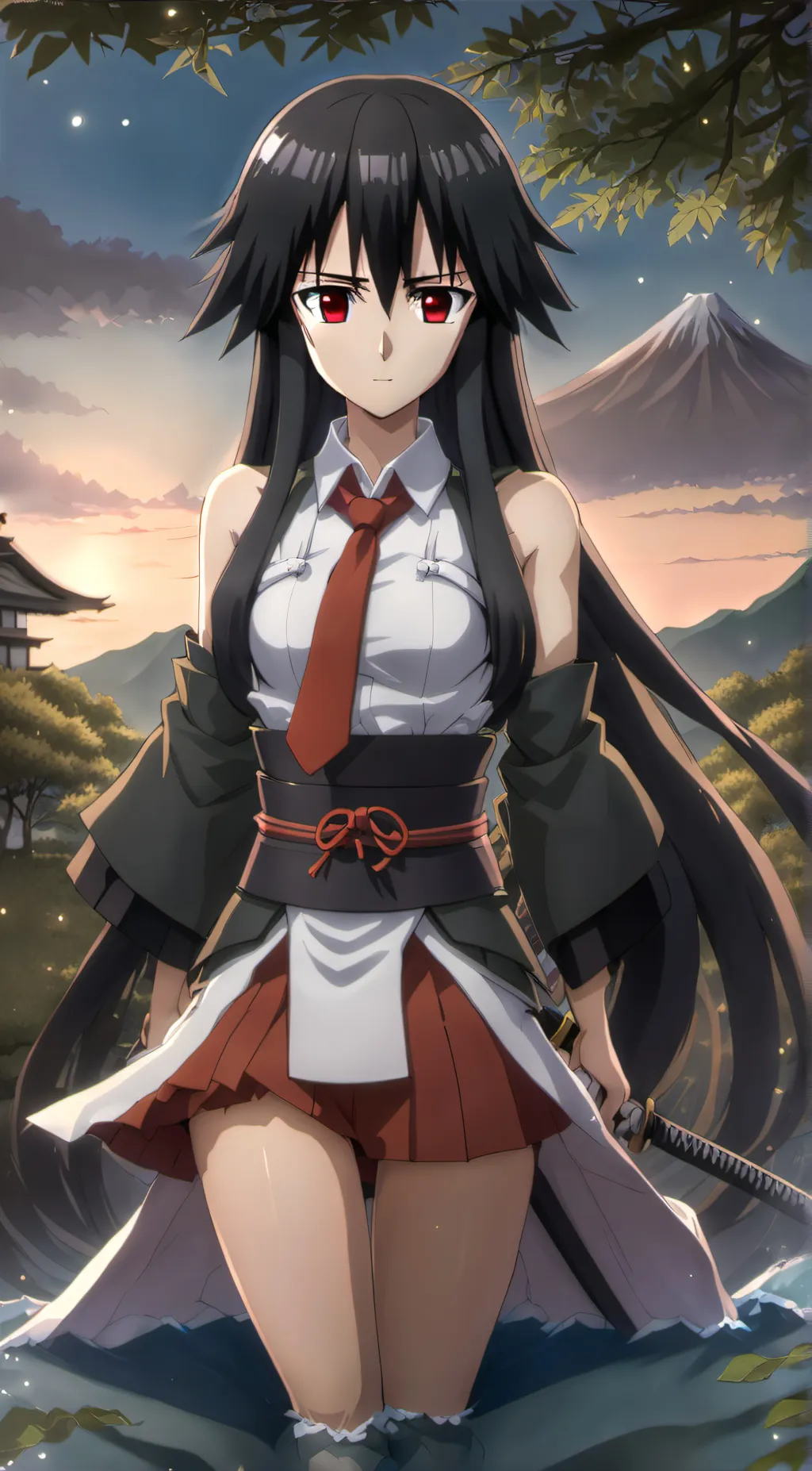 ai character: Akame background