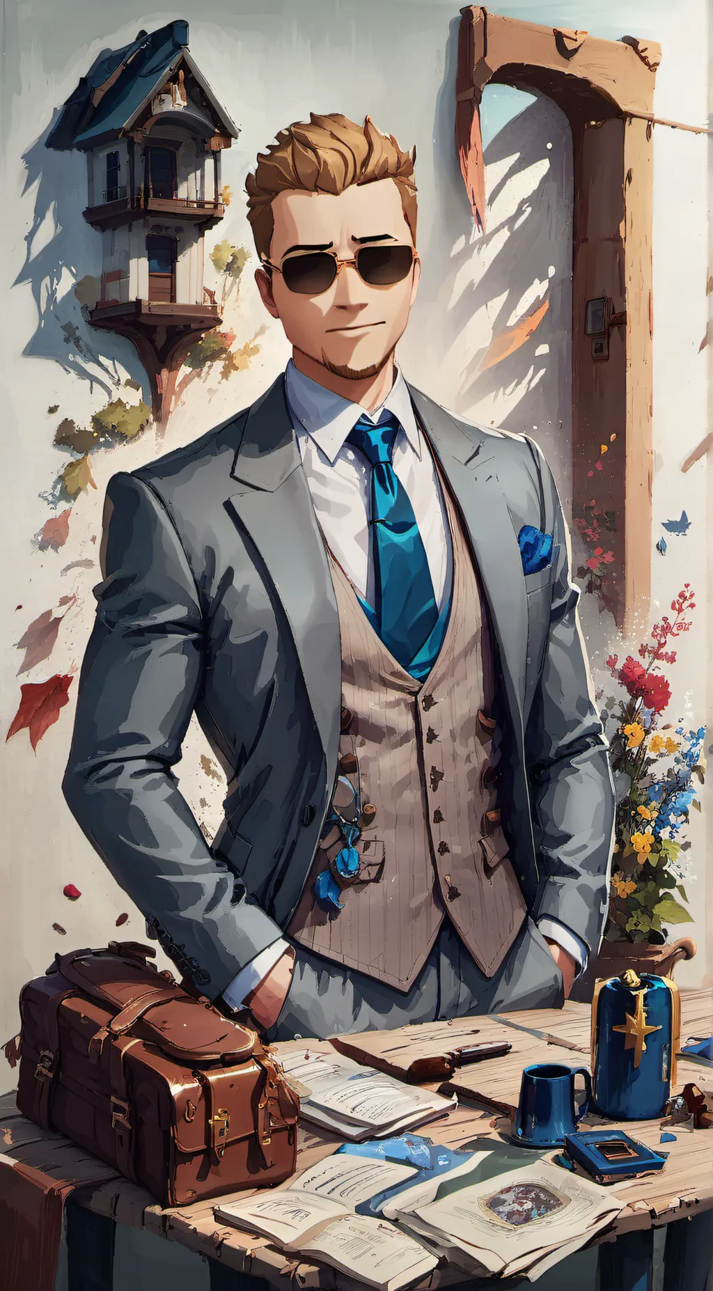 ai character: MrGone background