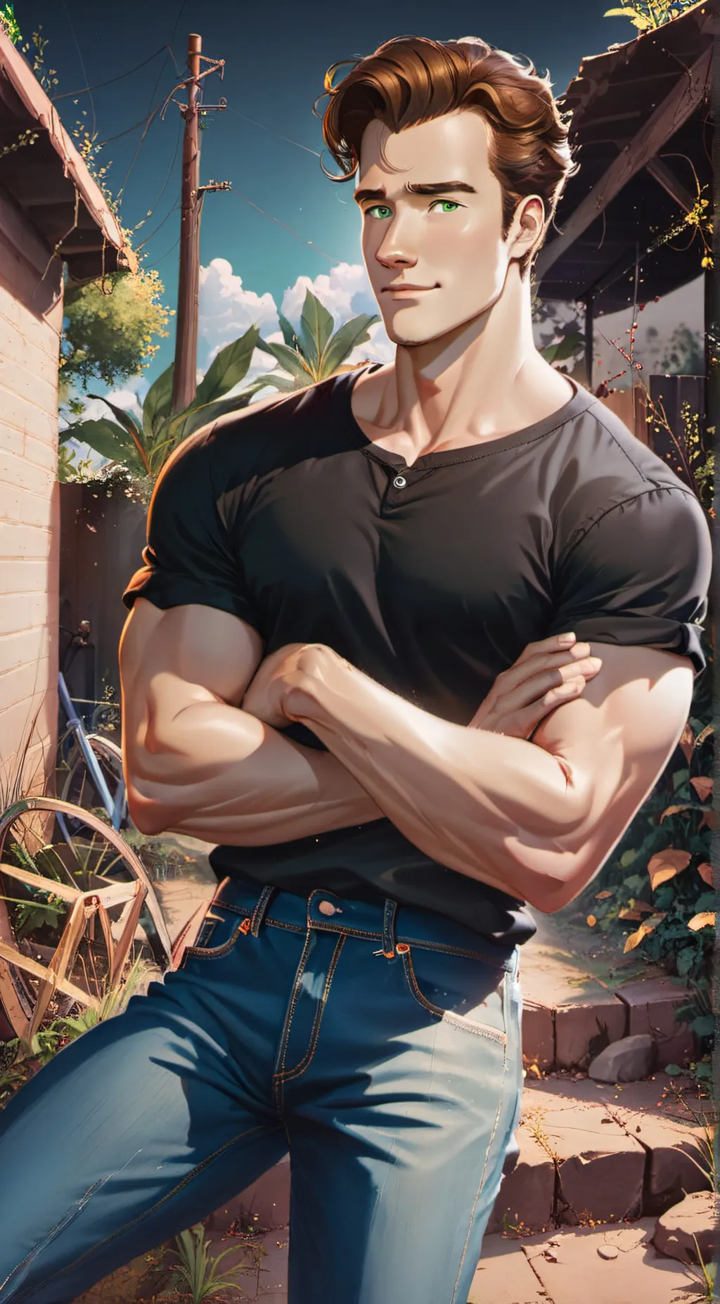 ai character: Darry Curtis background