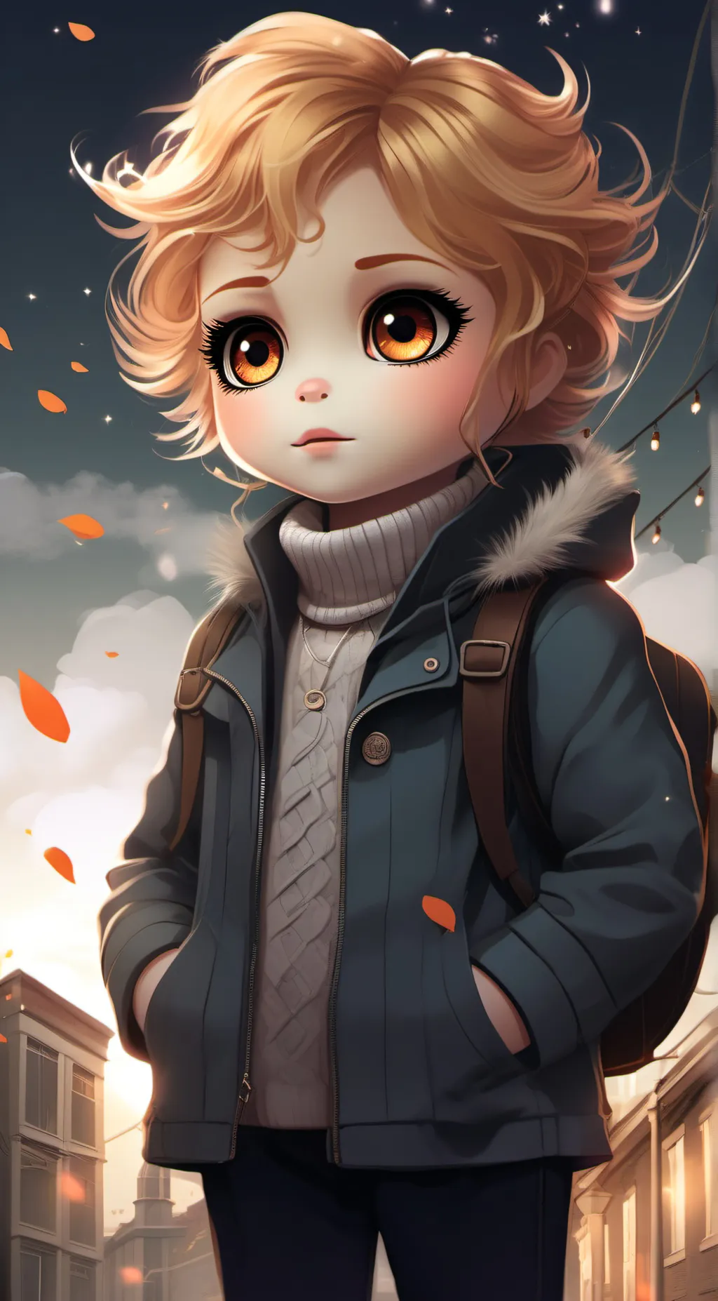 ai character: ash background