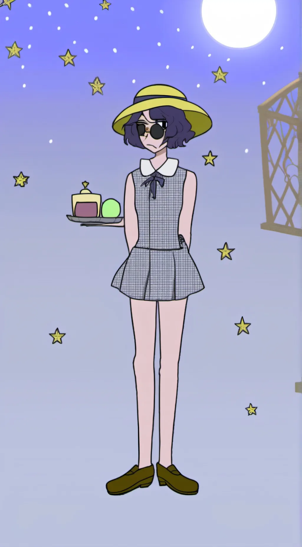 ai character: Luna background