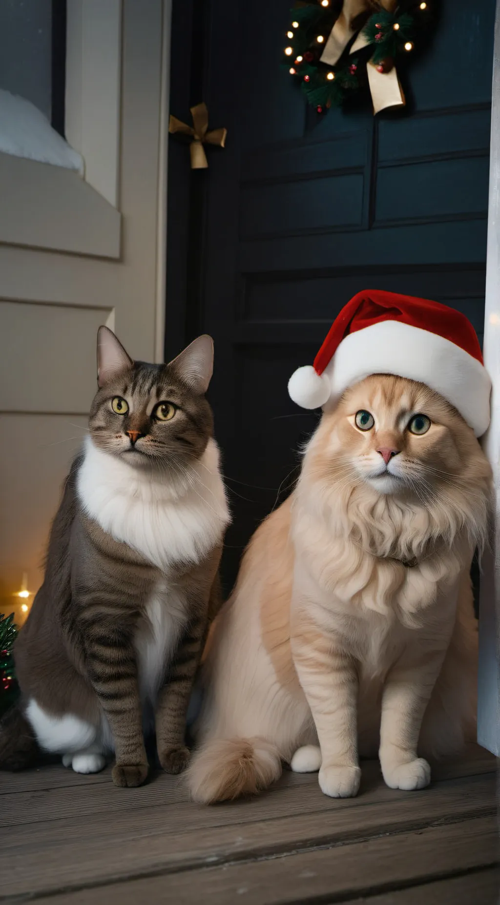 ai character: MERRY CHRISTMAS background