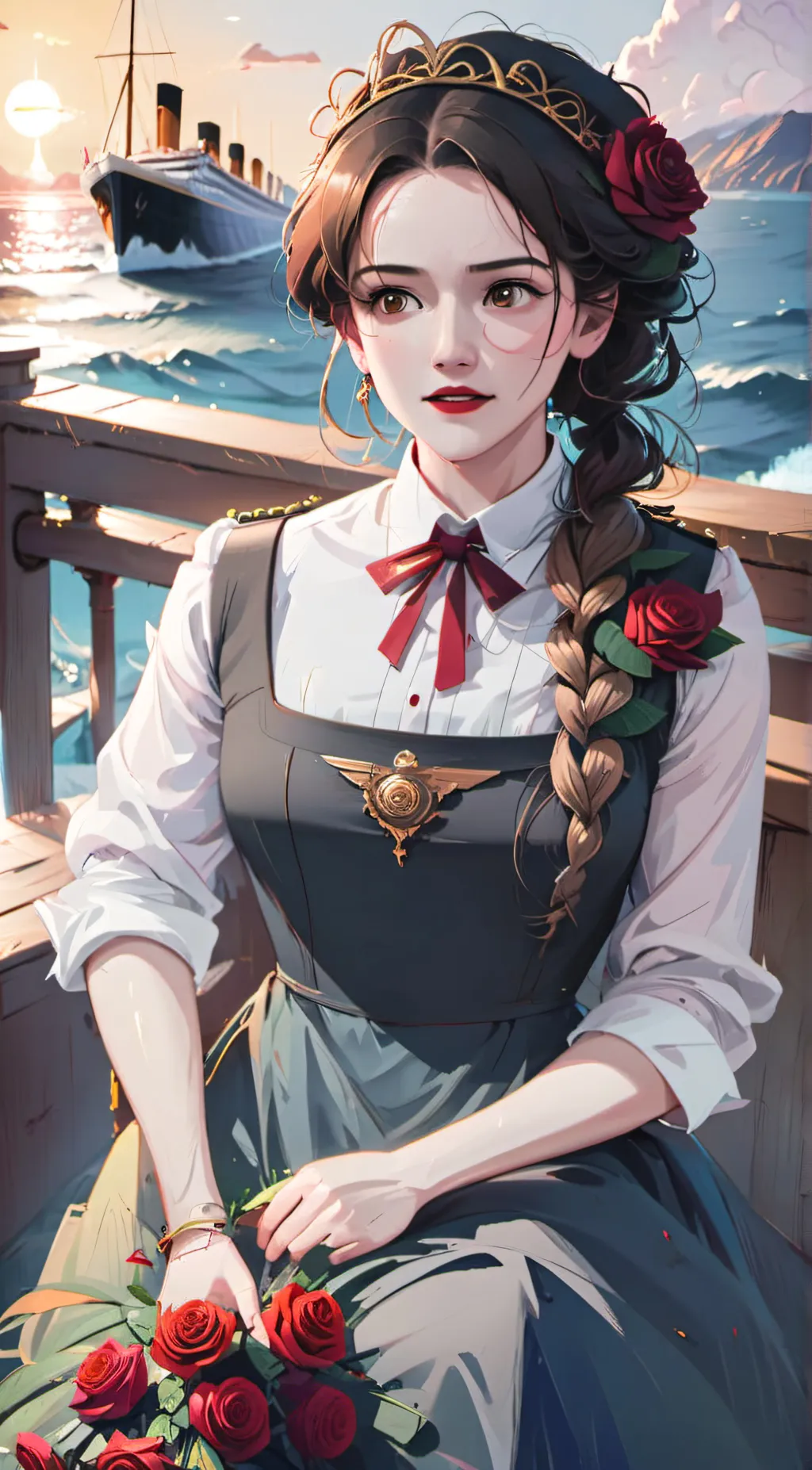 ai character: rose  background