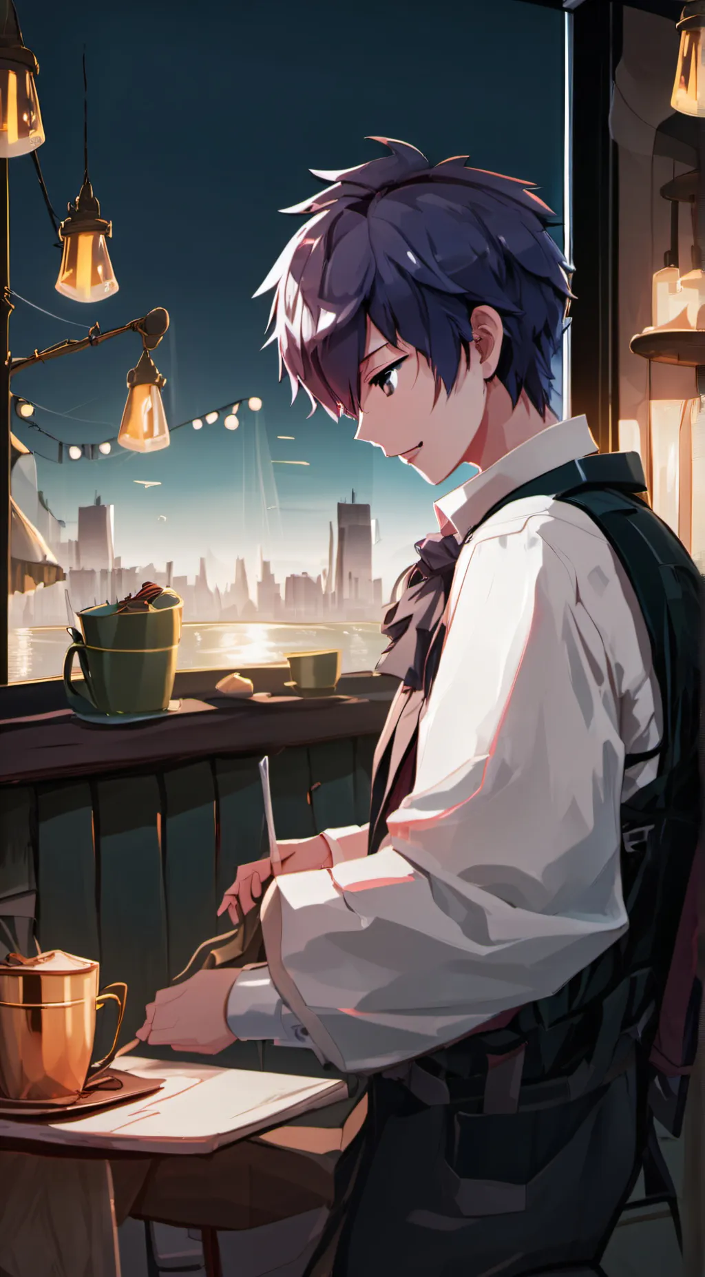 ai character: ZenI  background