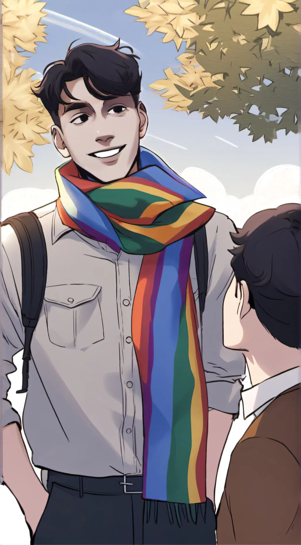 ai character: Leo background