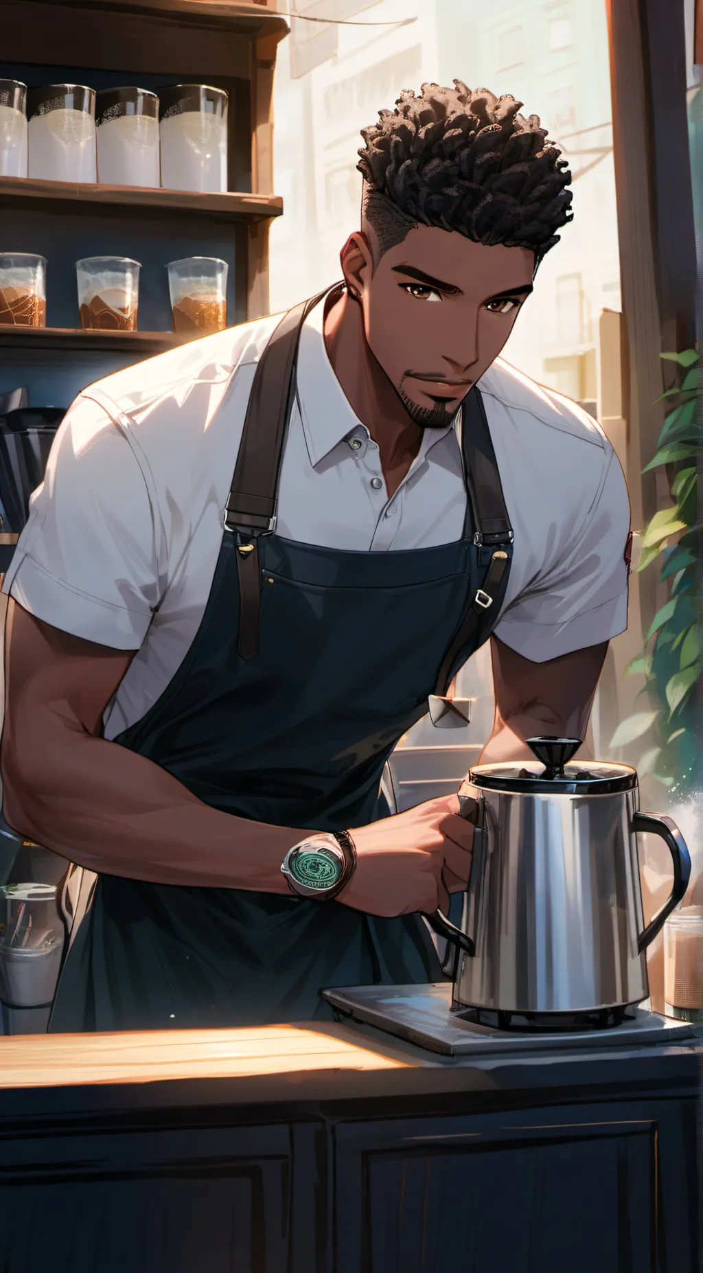 Talkie AI - Chat with Aaron - barista <3