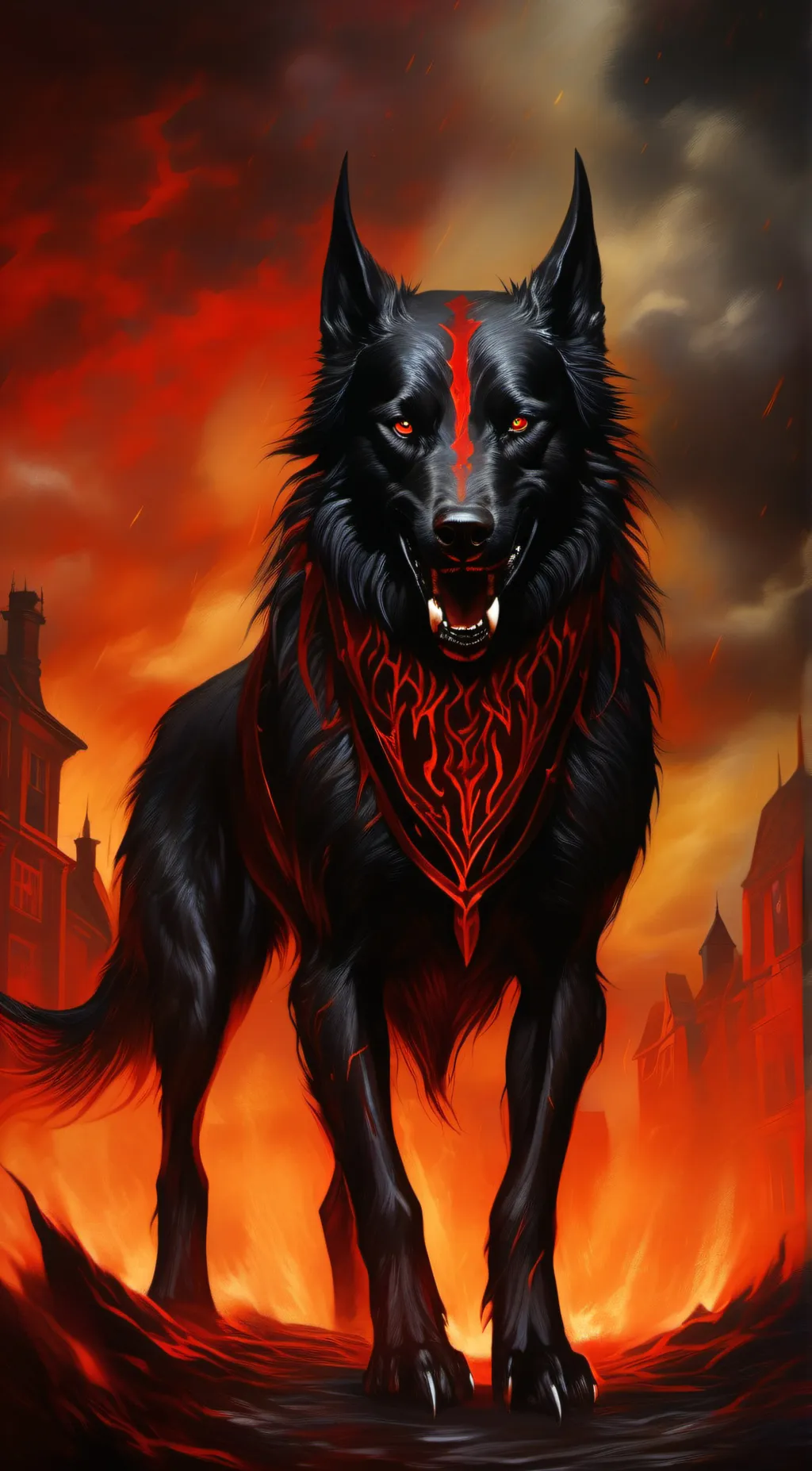 ai character: vortex background