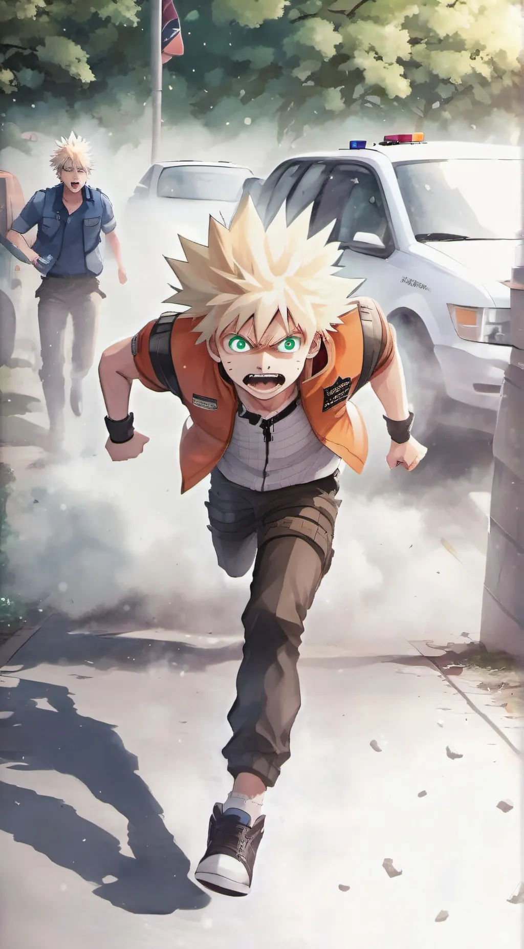ai character: Bakugo background
