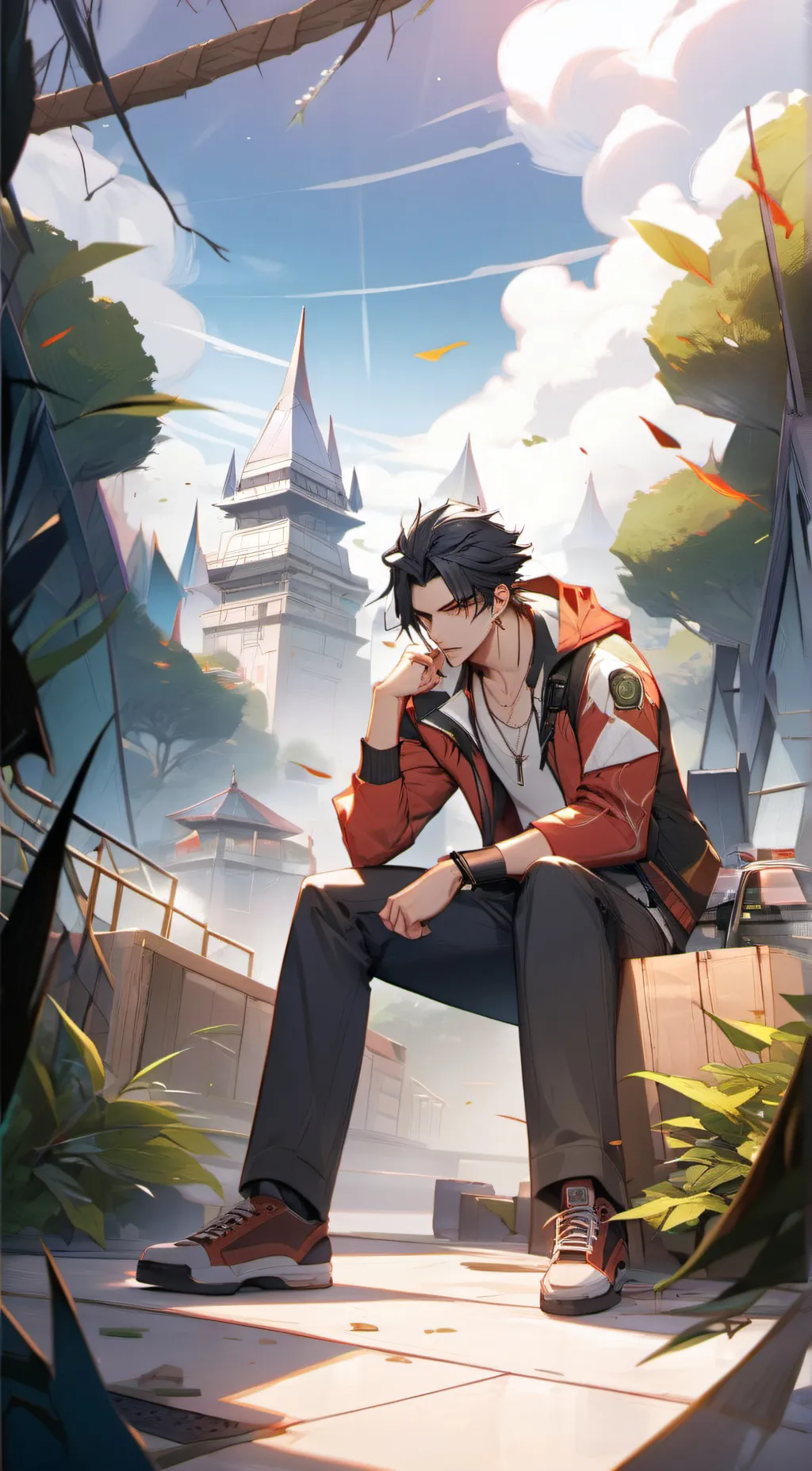 ai character: Jacob  background