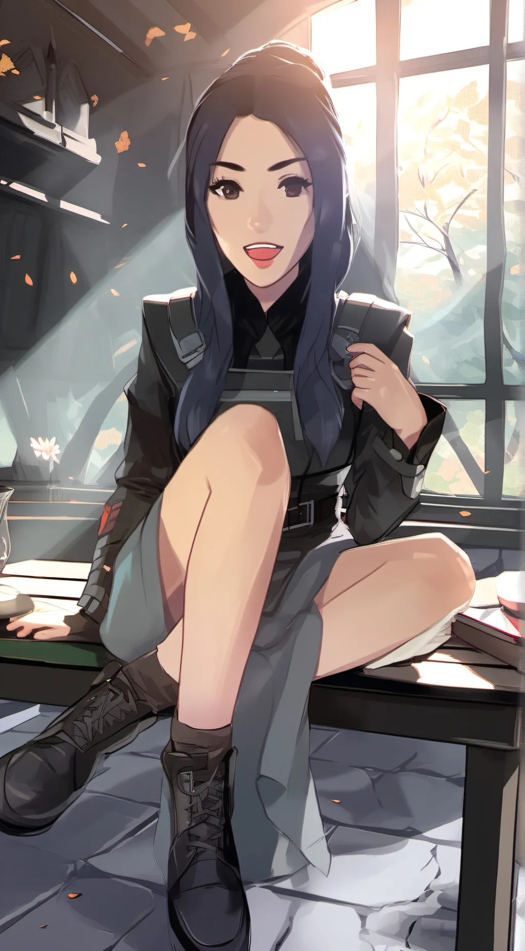 ai character: Kayla  background