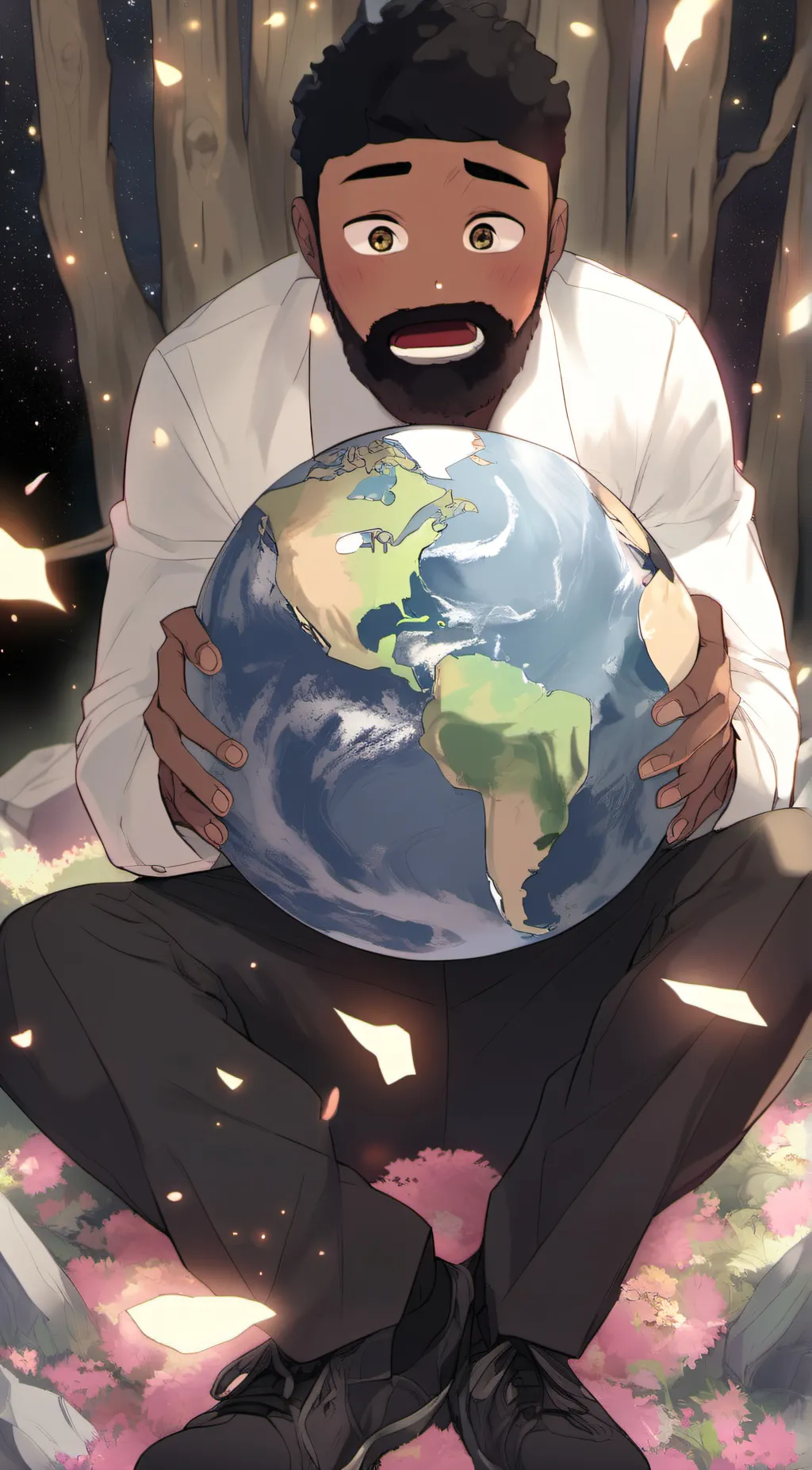 ai character: Earth background