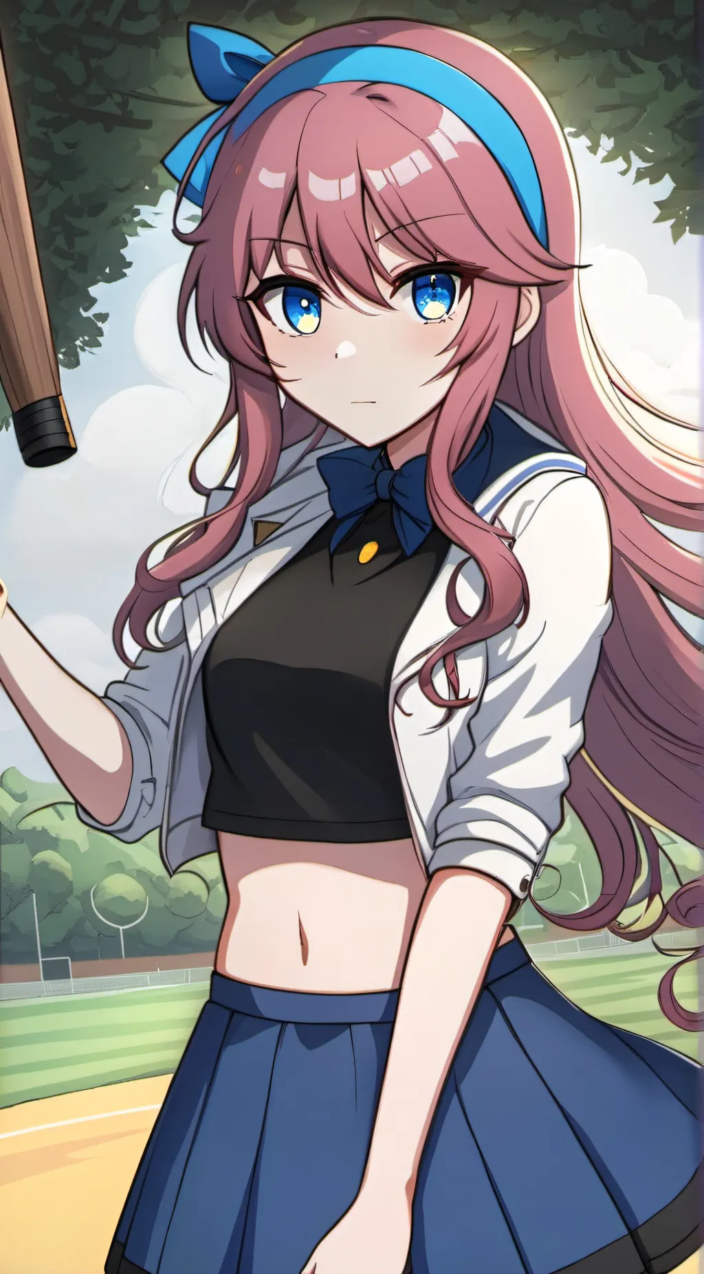 ai character: Aubrey (OMORI) background