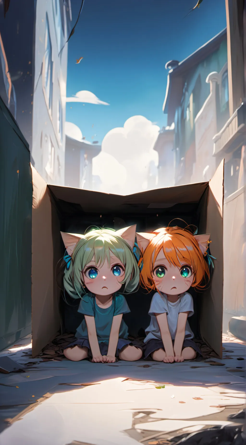 ai character: Lola and Emily background