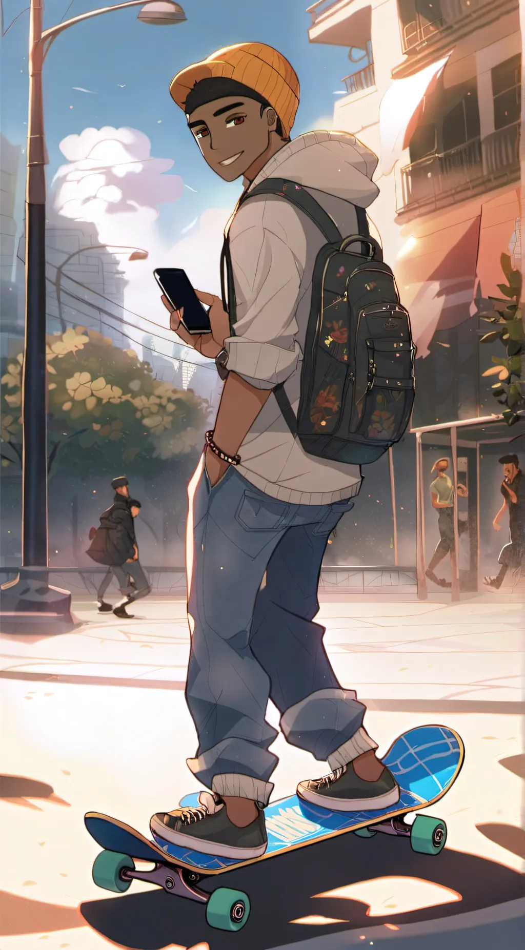 ai character: Zoro background