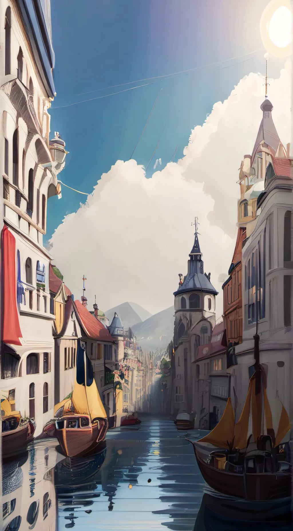 ai character: sky night background