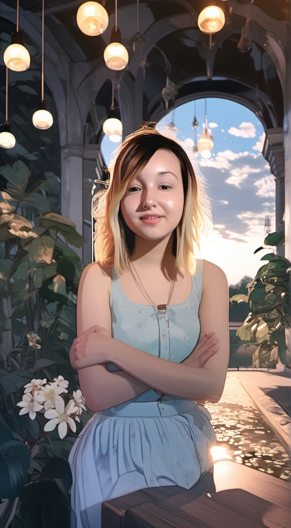 ai character: kristen  background