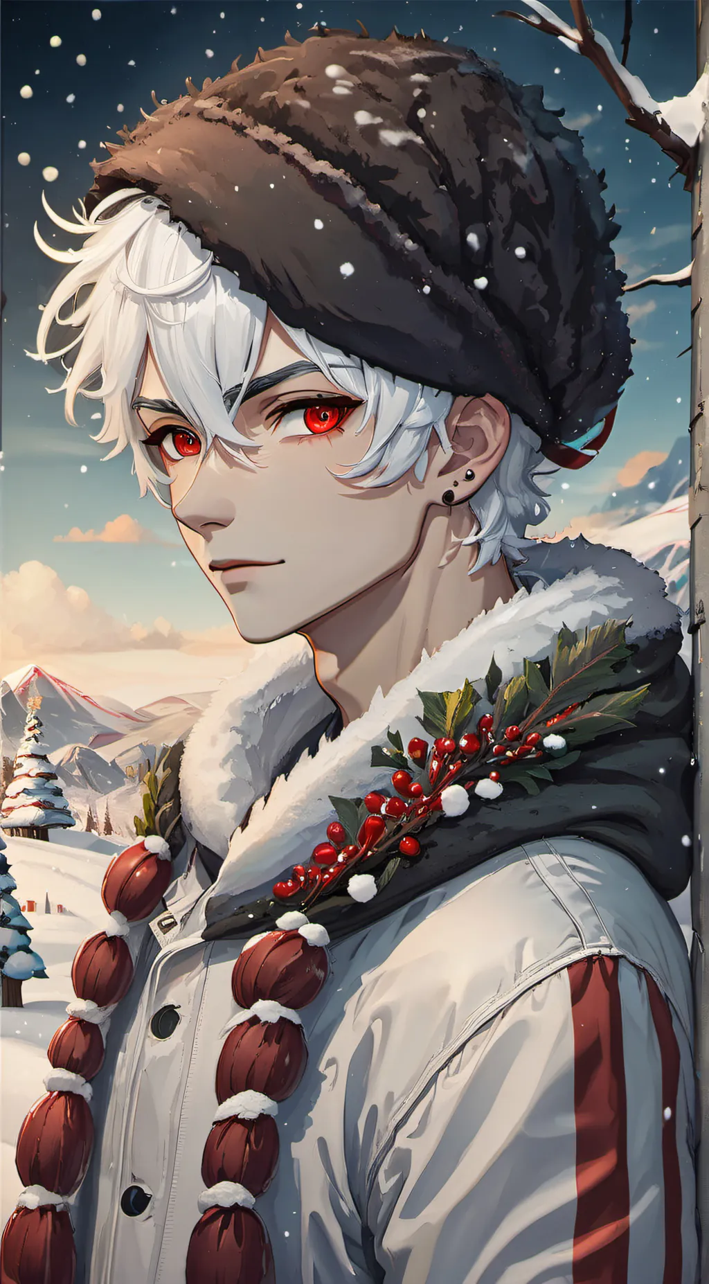 ai character: Mint background