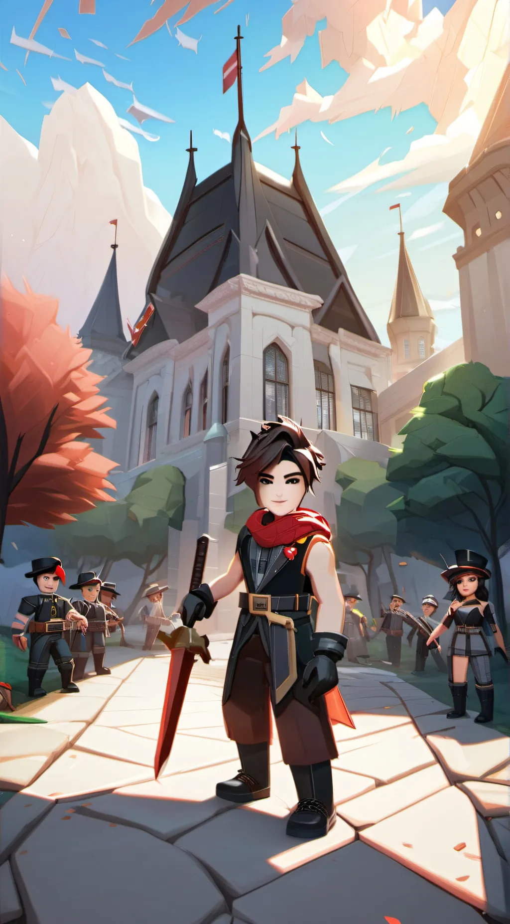 ai character: FNB and FF background