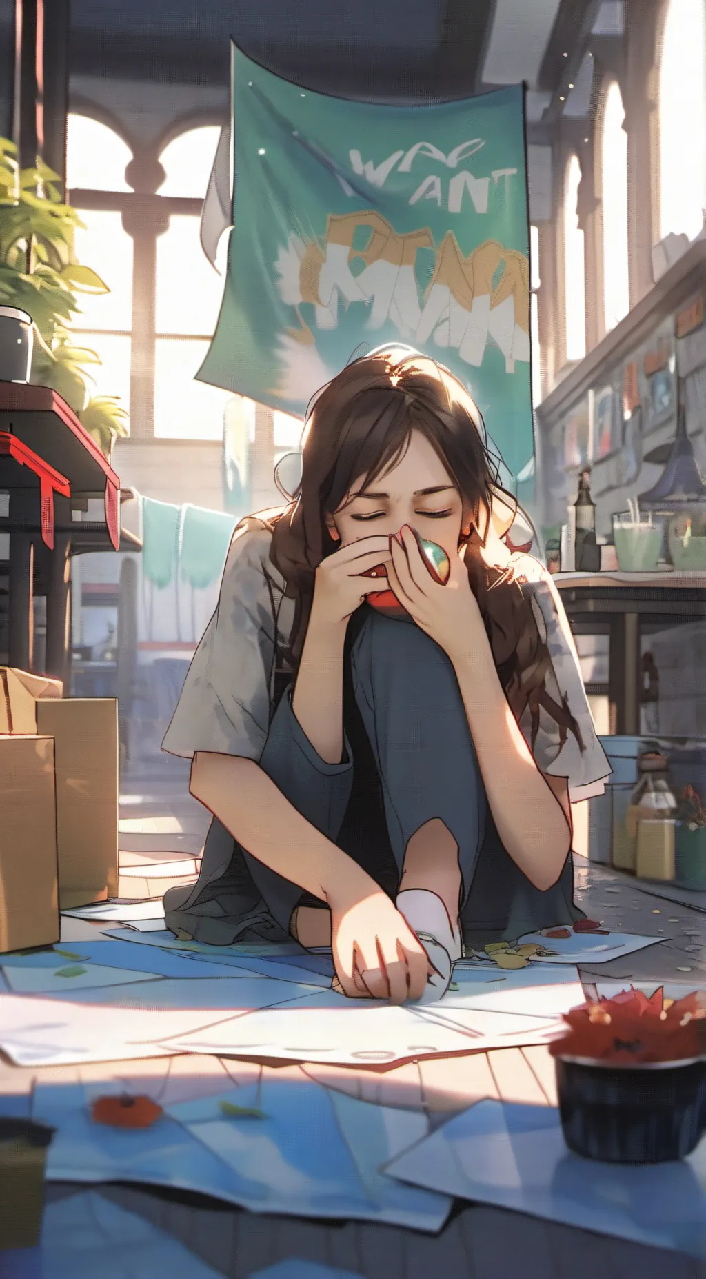 ai character: mean sister  background