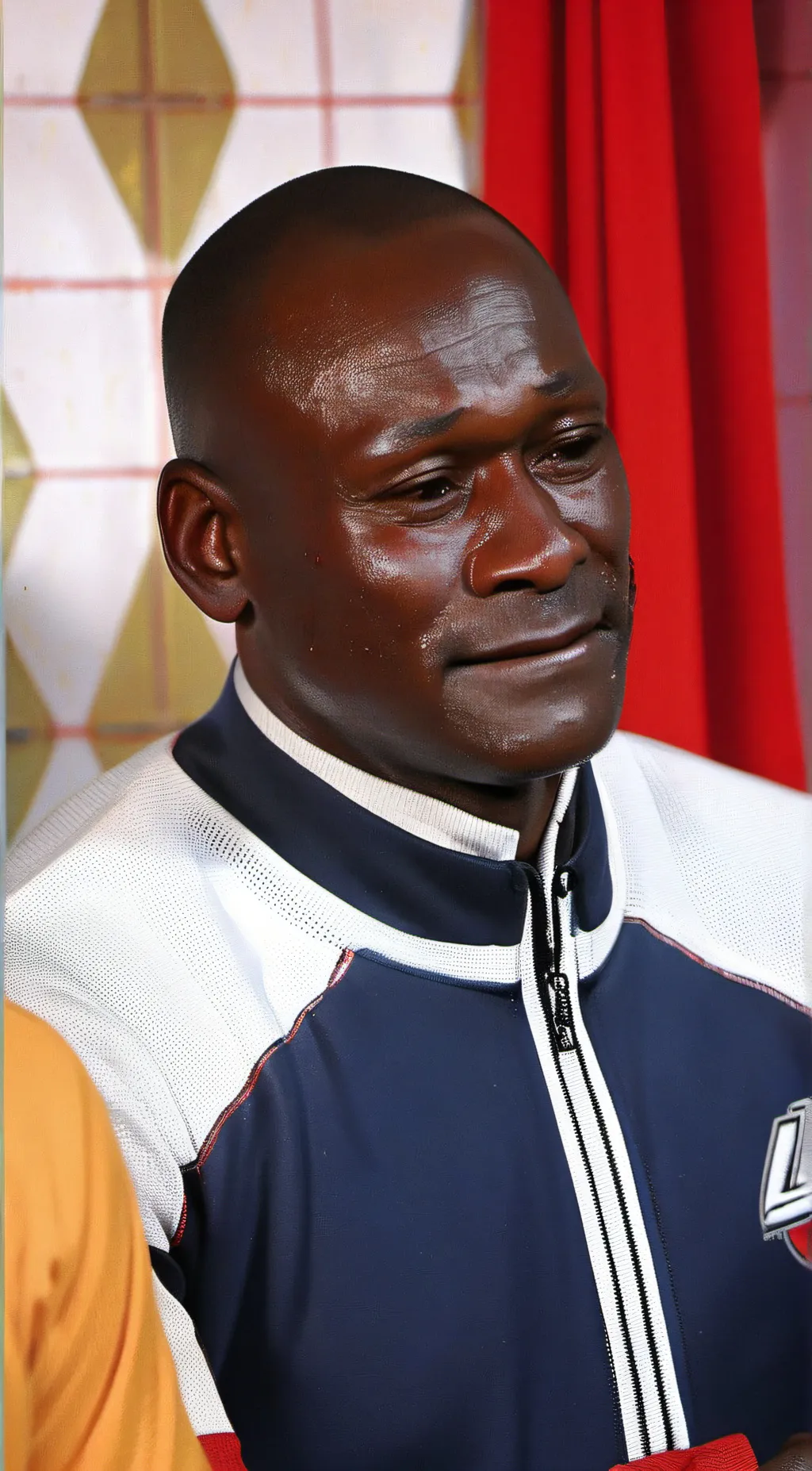 ai character: Michael jordan cry background