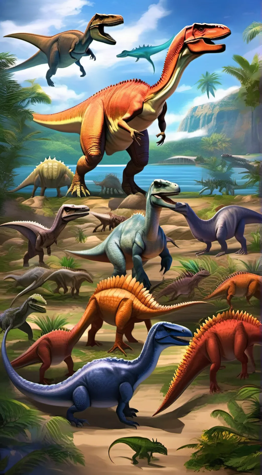 ai character: dino breeders background