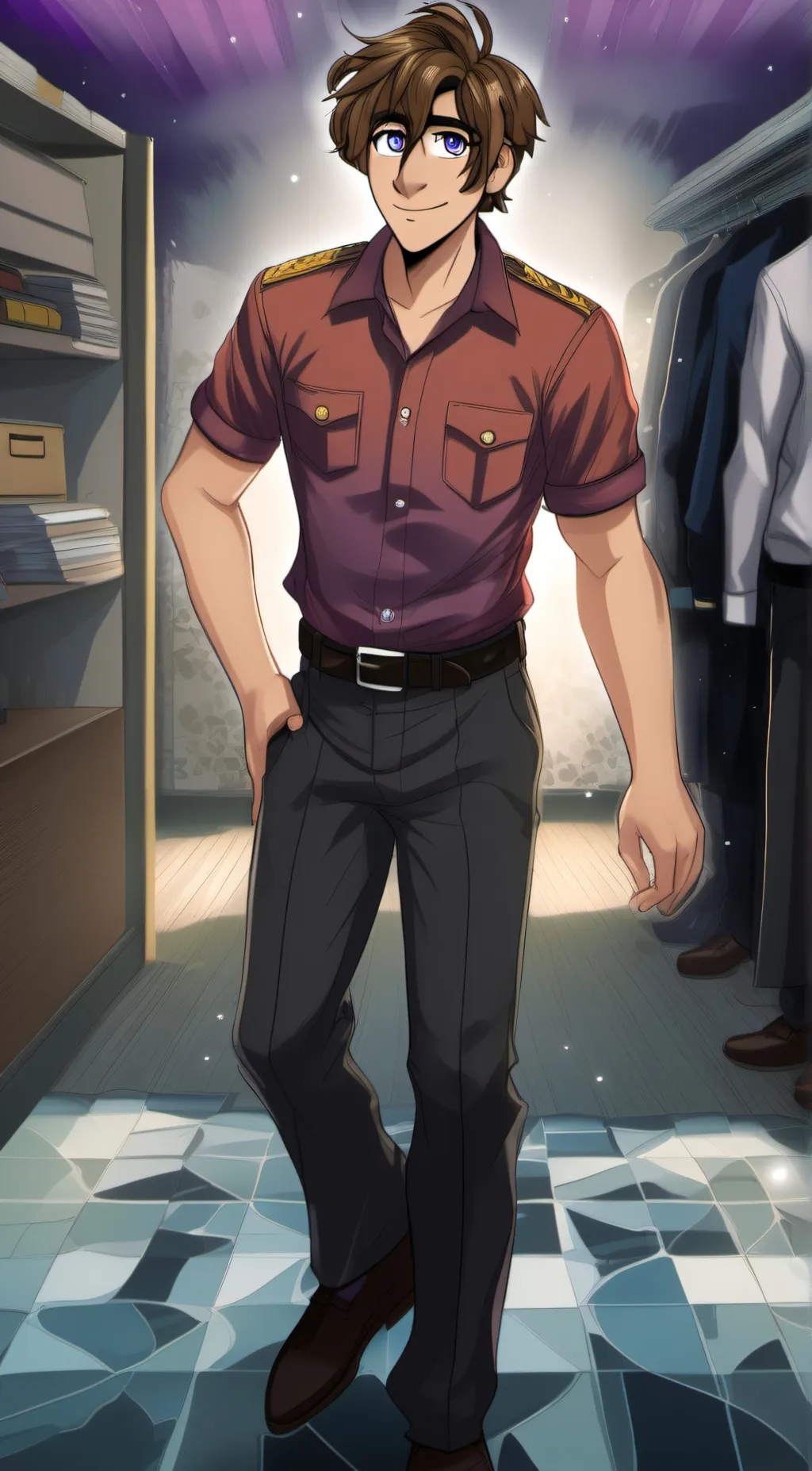 ai character: ~Michael afton~ background