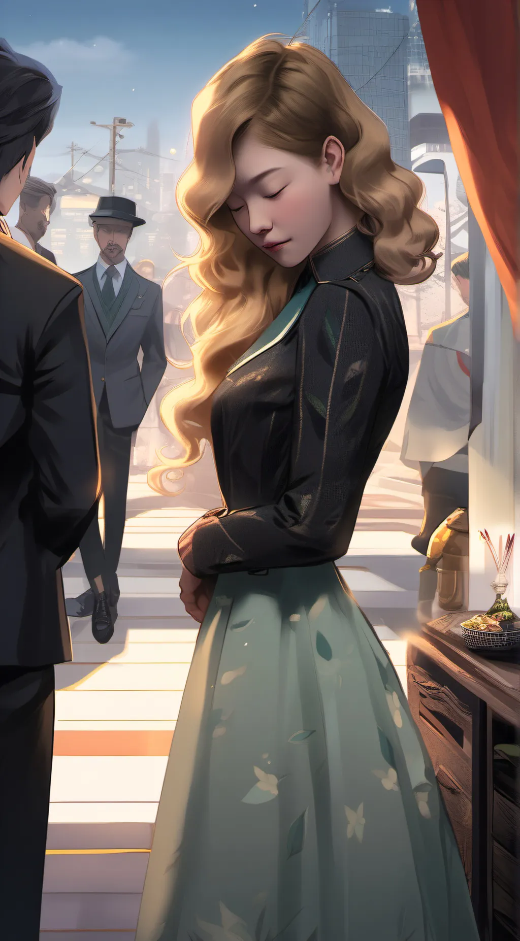 ai character: meary background