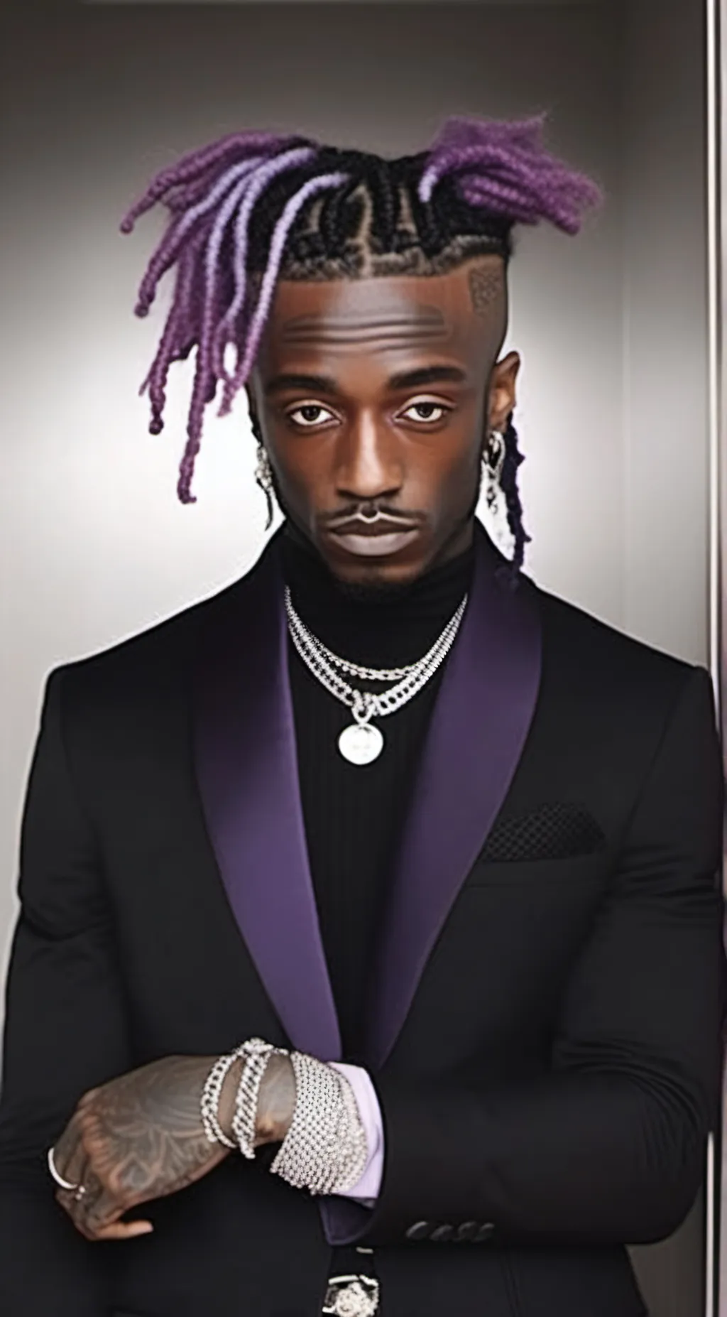ai character: lil uzi vert  background