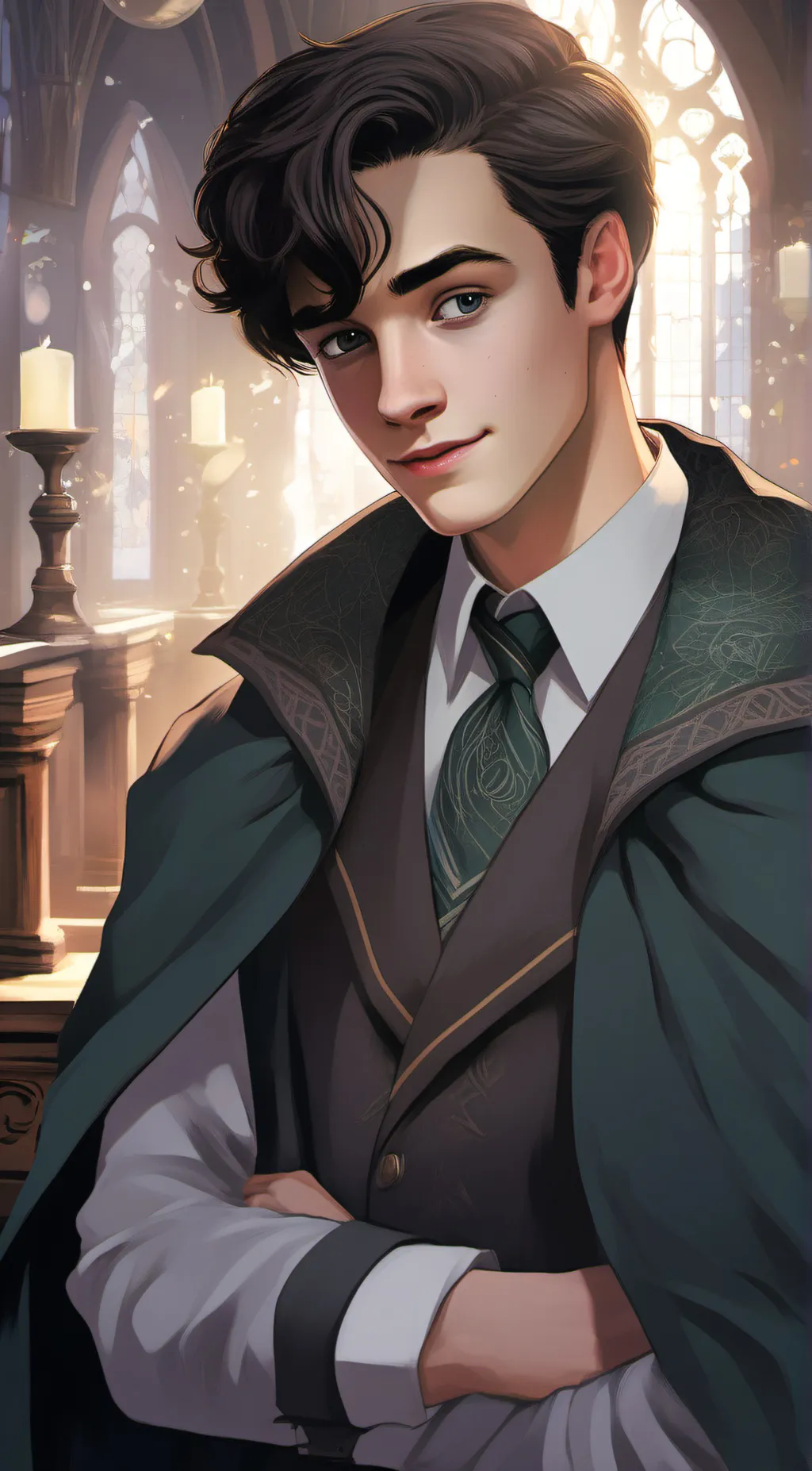 ai character: 🖤✨Tom Riddle✨🖤 background