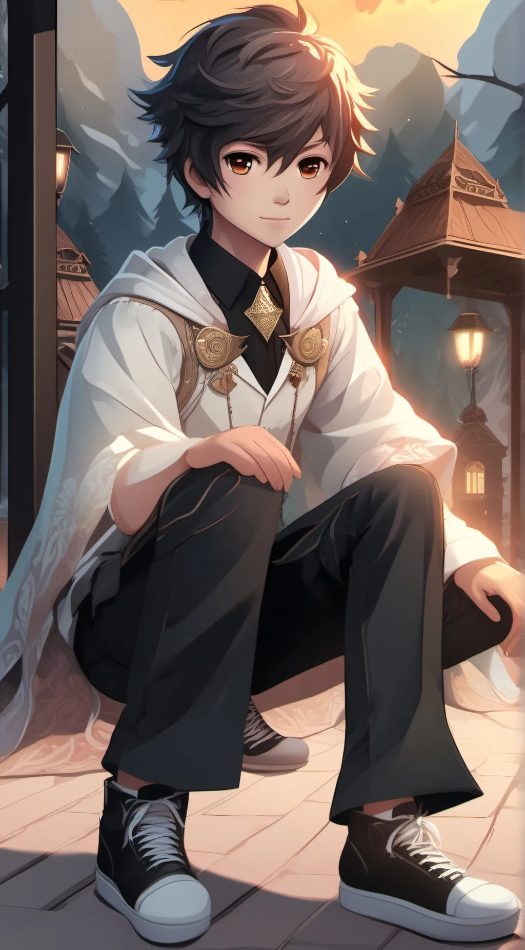 ai character: Shawn Melusky  background