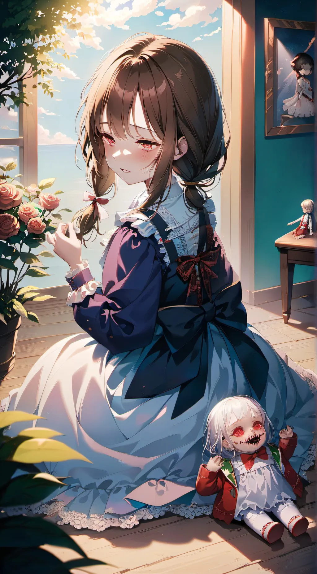 ai character: Amy  background