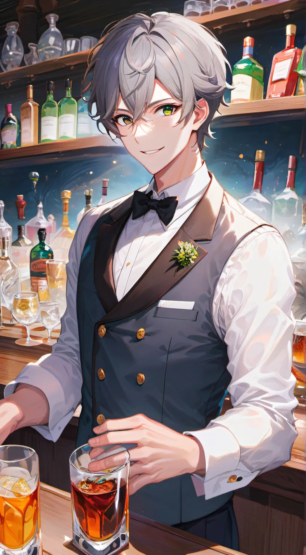 ai character: Bartender Tyler background