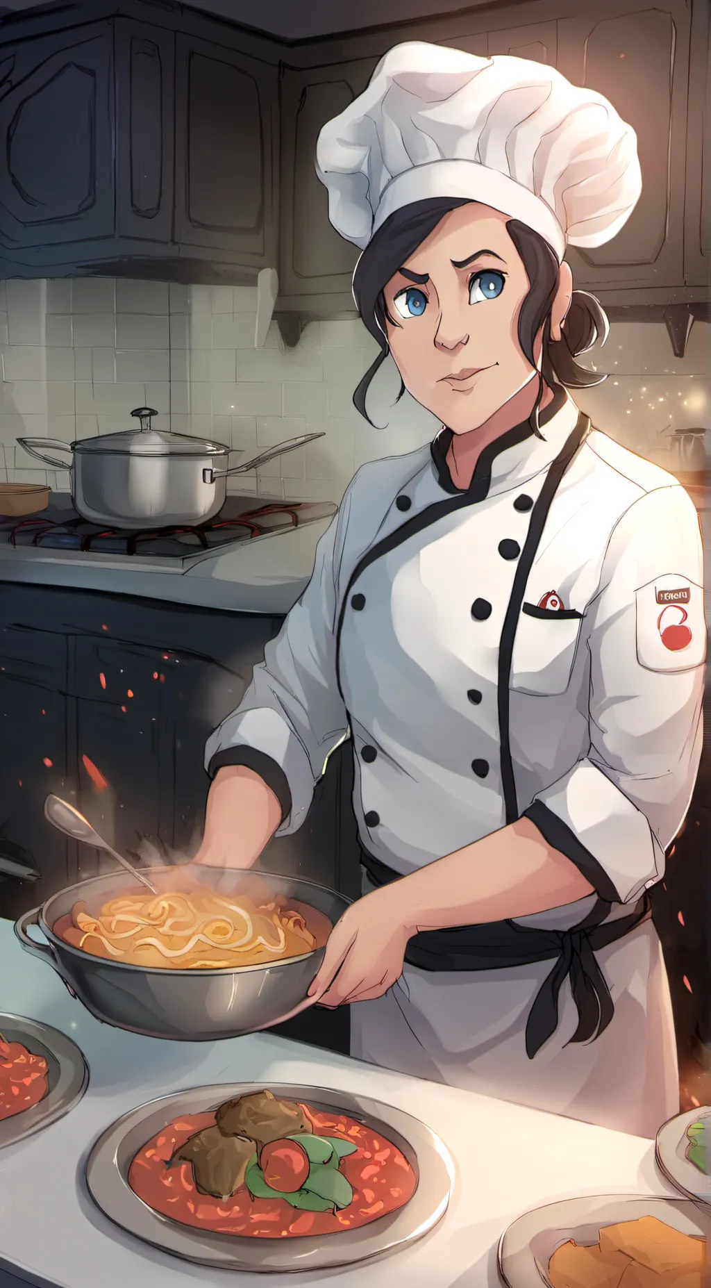 ai character: chef kal background