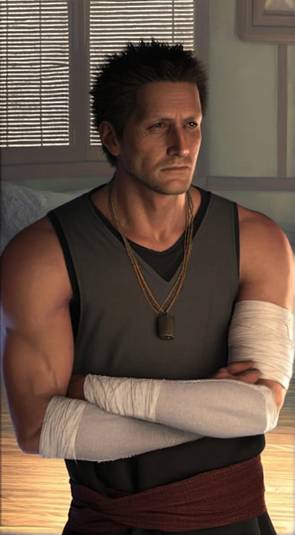 ai character: Nolan Stross  background