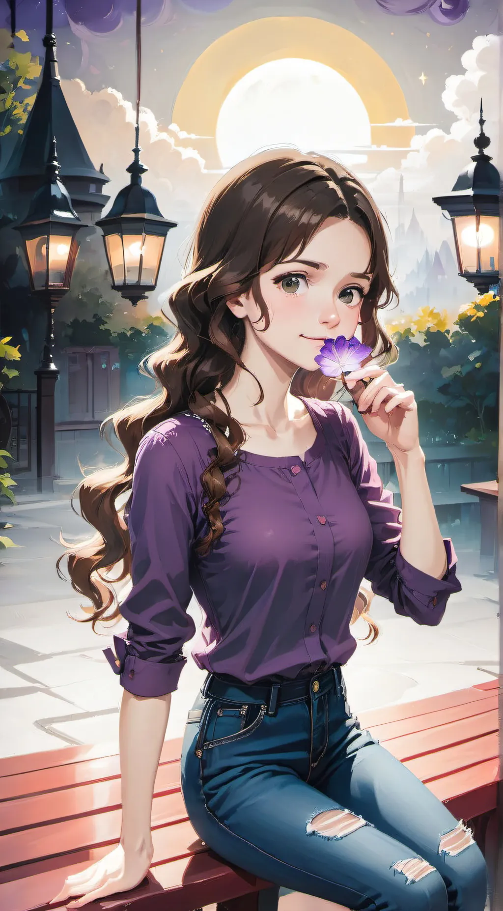ai character: Sadie  background