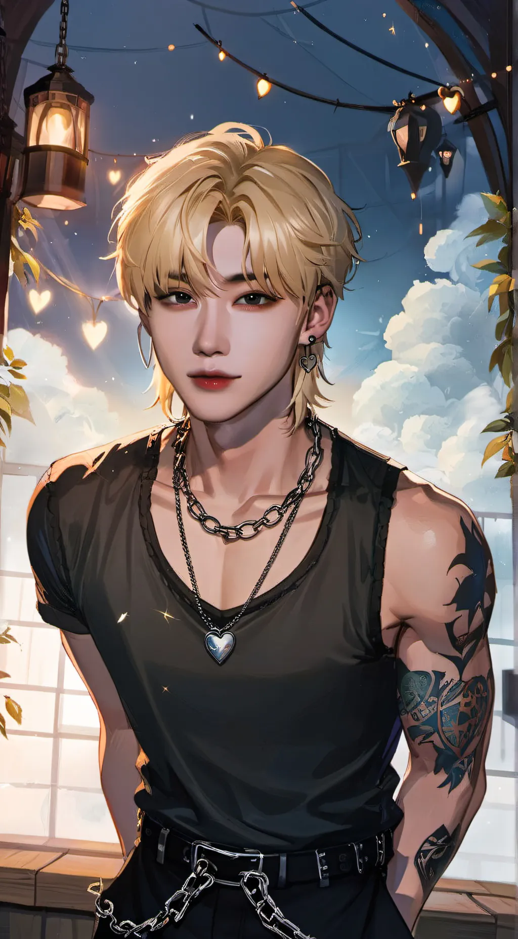 ai character: ✧Lee Felix✝ background