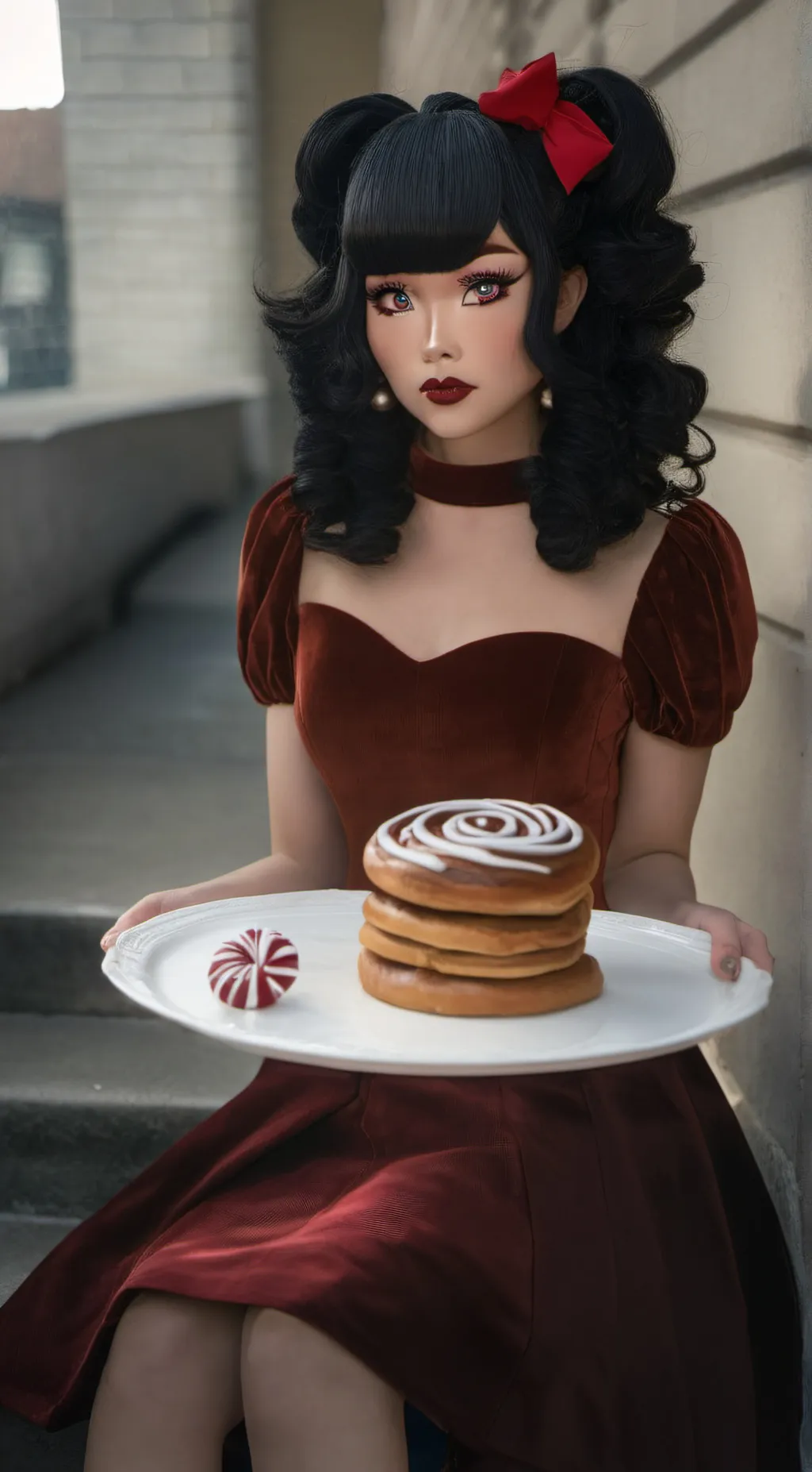 ai character: von lon sweets background