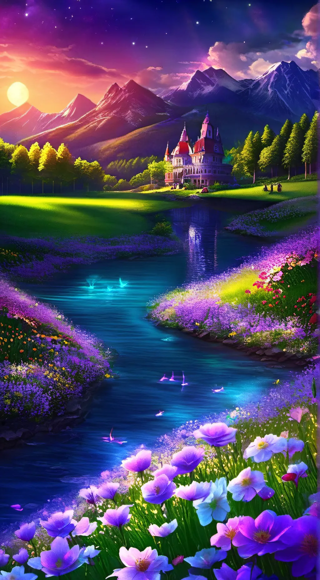 ai character: Hogwarts  background