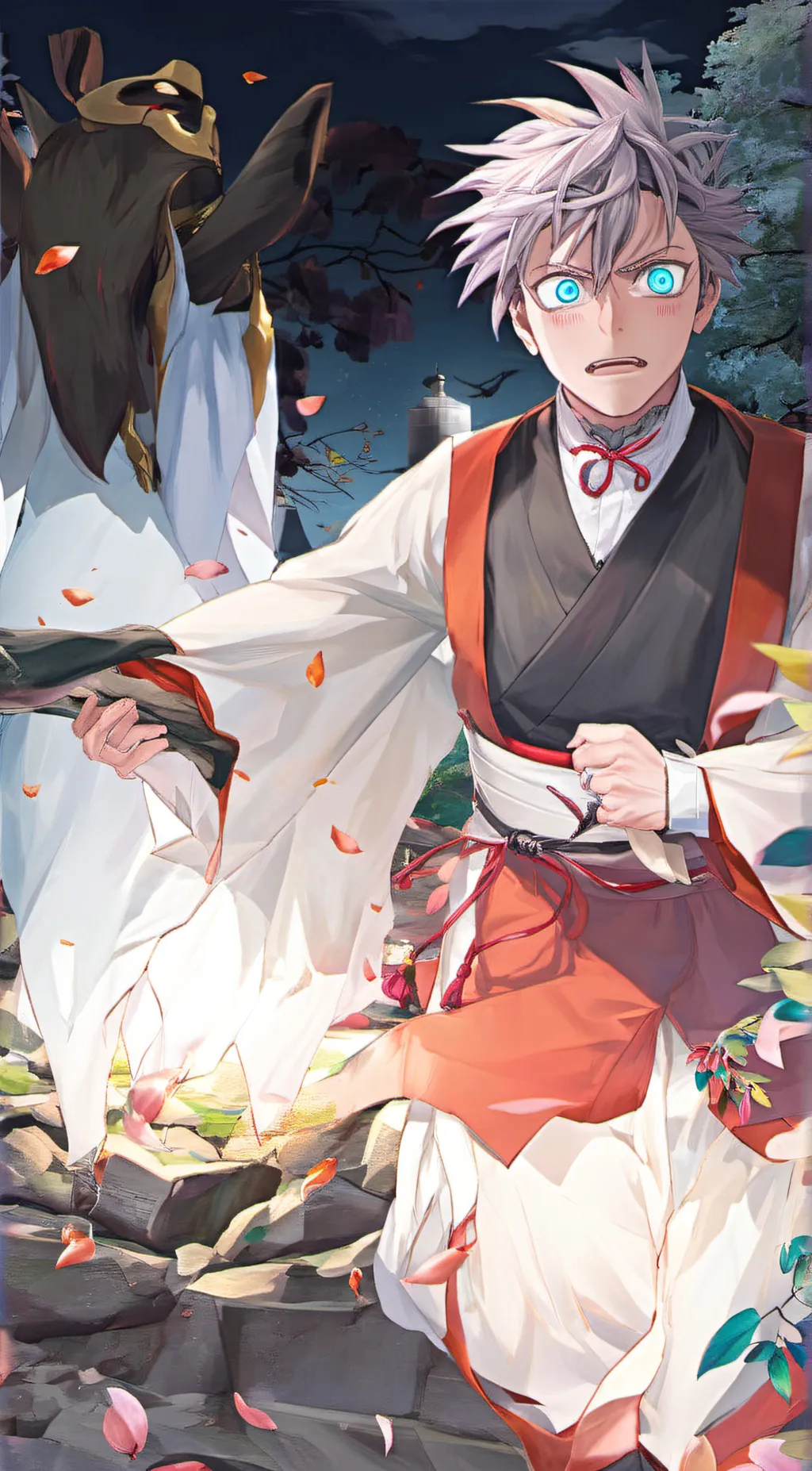 ai character: Satoru gojo background