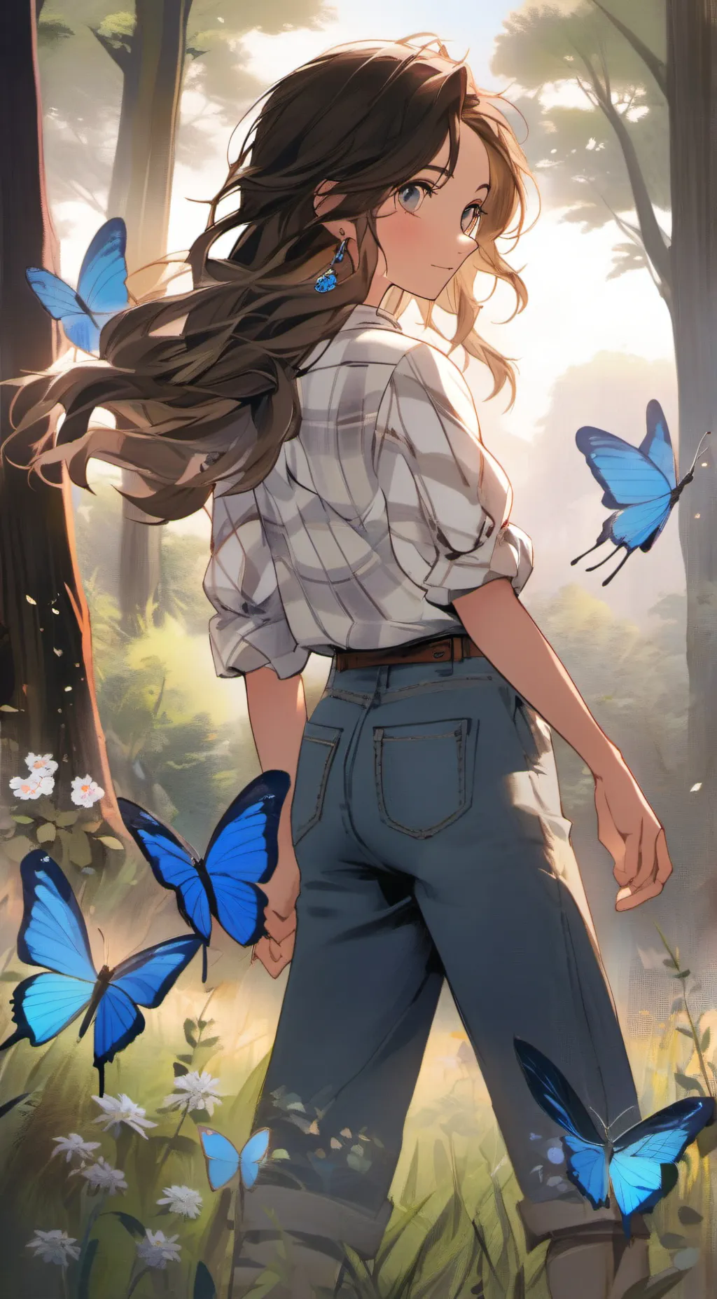 ai character: Autumn  background