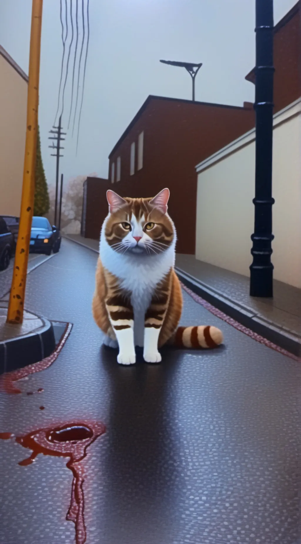 ai character: Missing Cat background