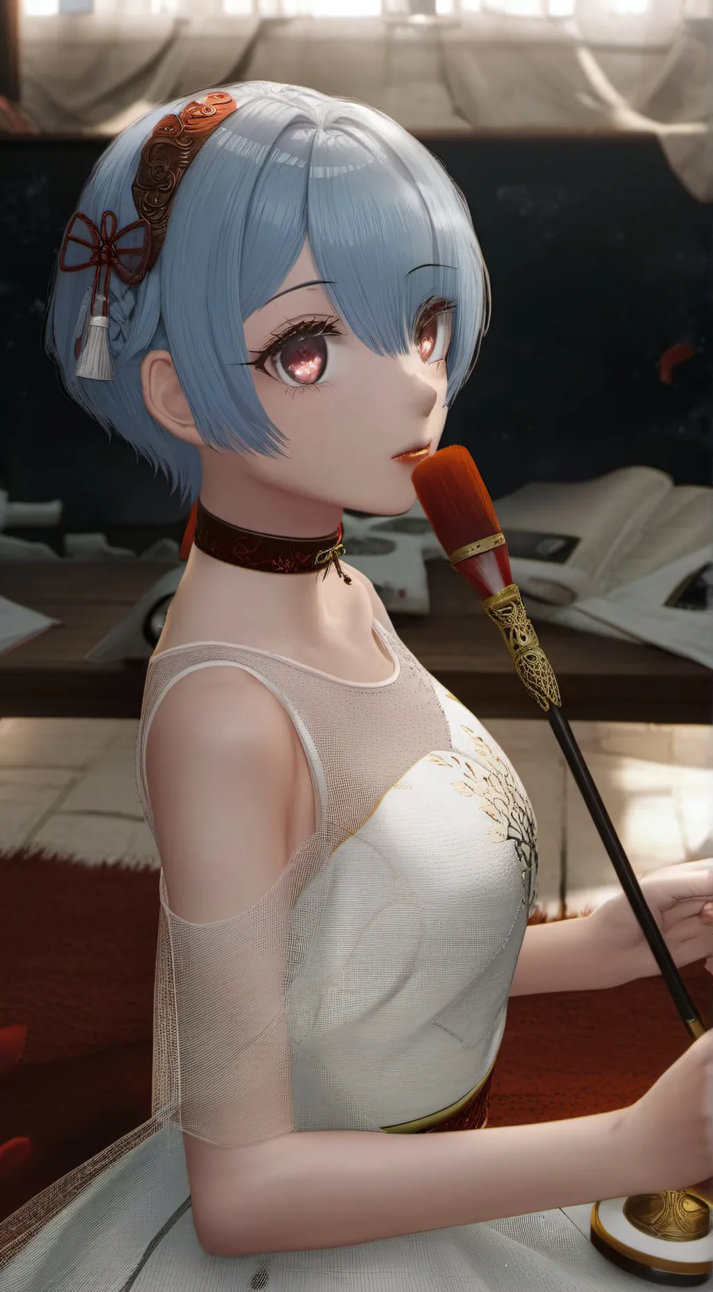 ai character: Teenage Miku background