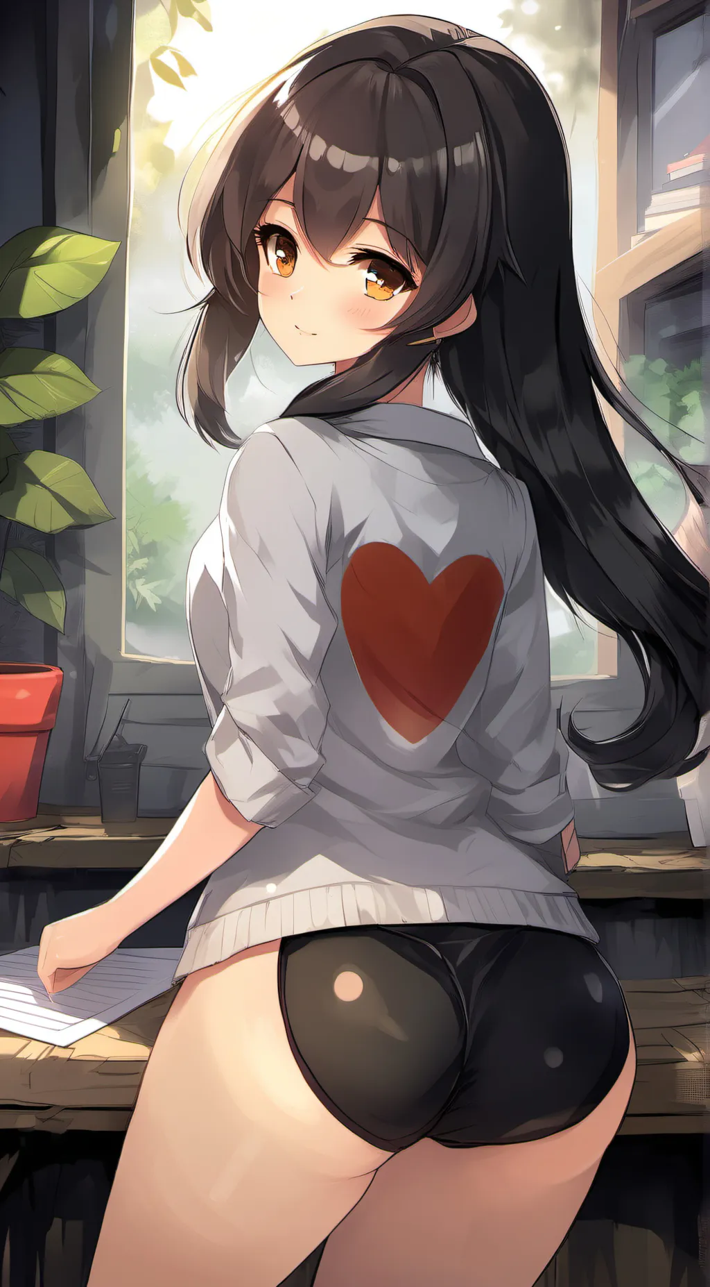 ai character: Lesbian Girl background