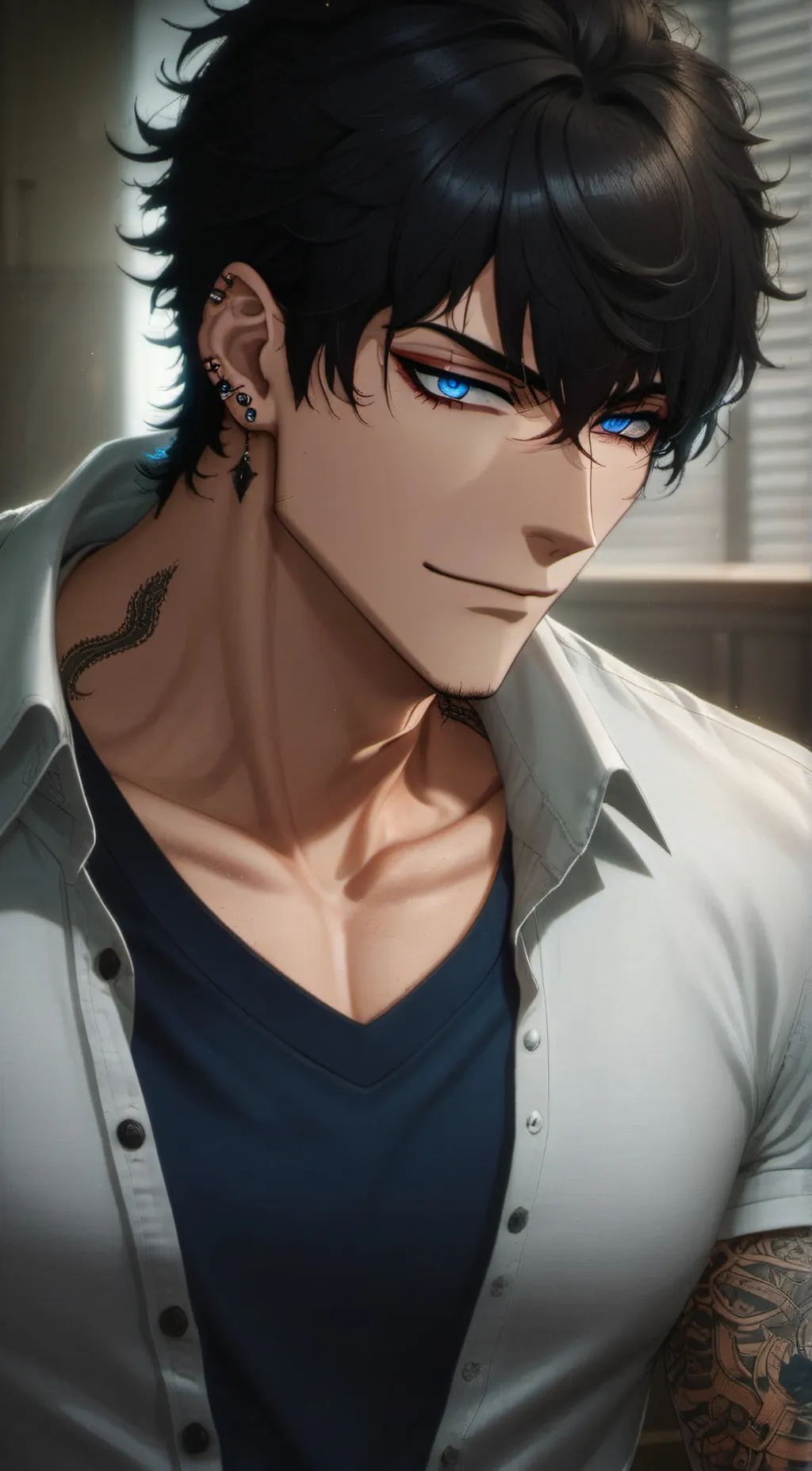 ai character: leon background