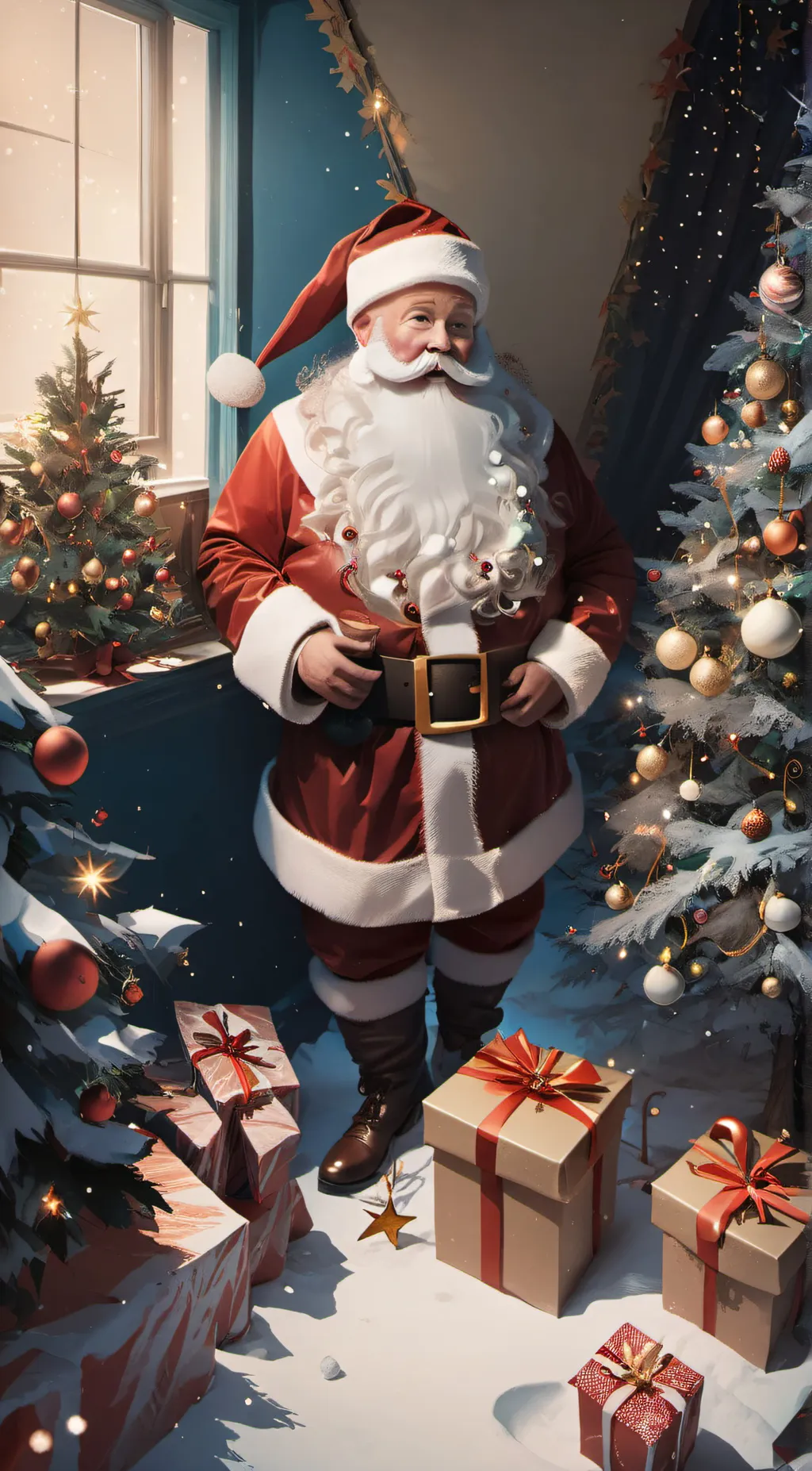 ai character: santa background