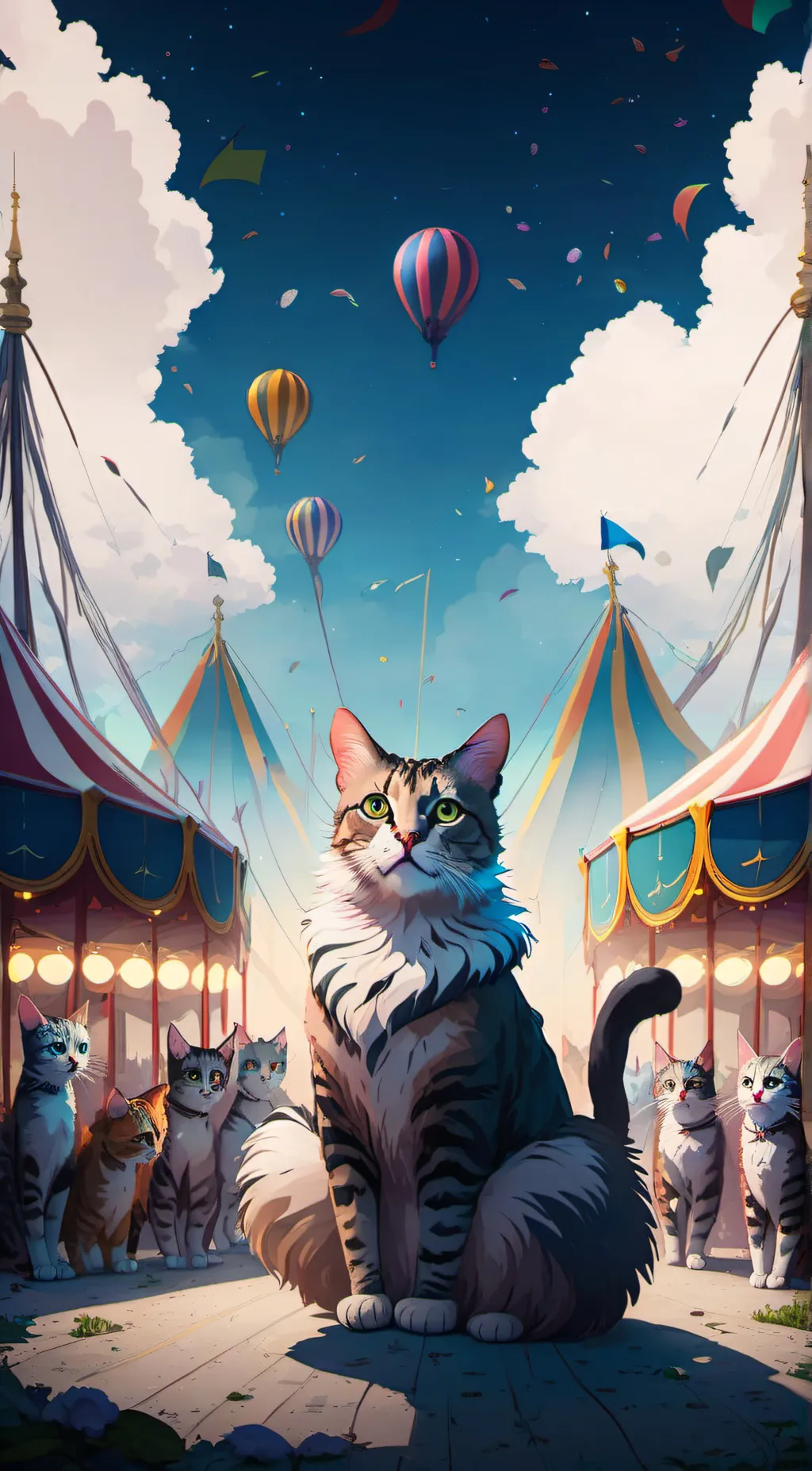 ai character: cat pomni background
