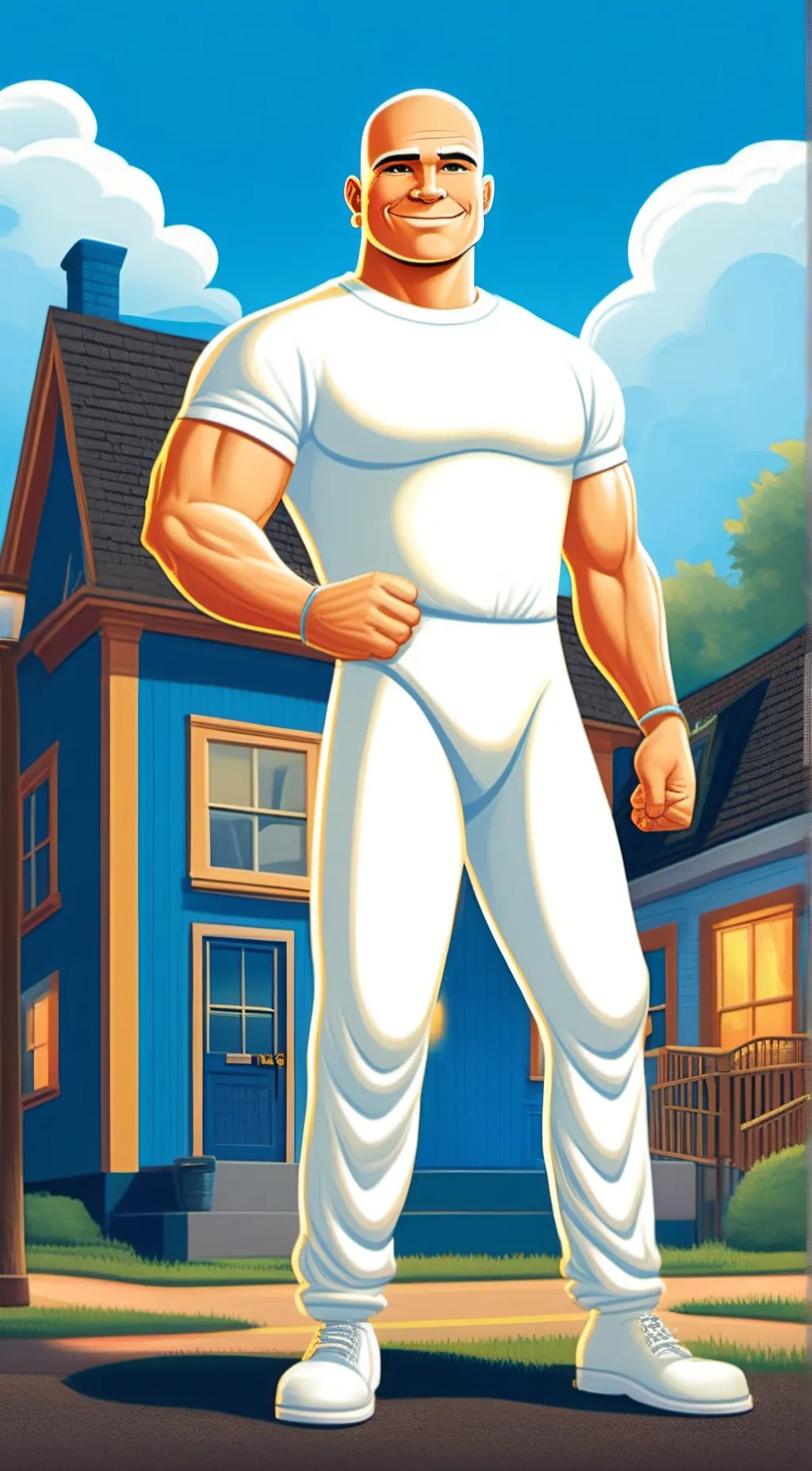 ai character: Mr. clean background