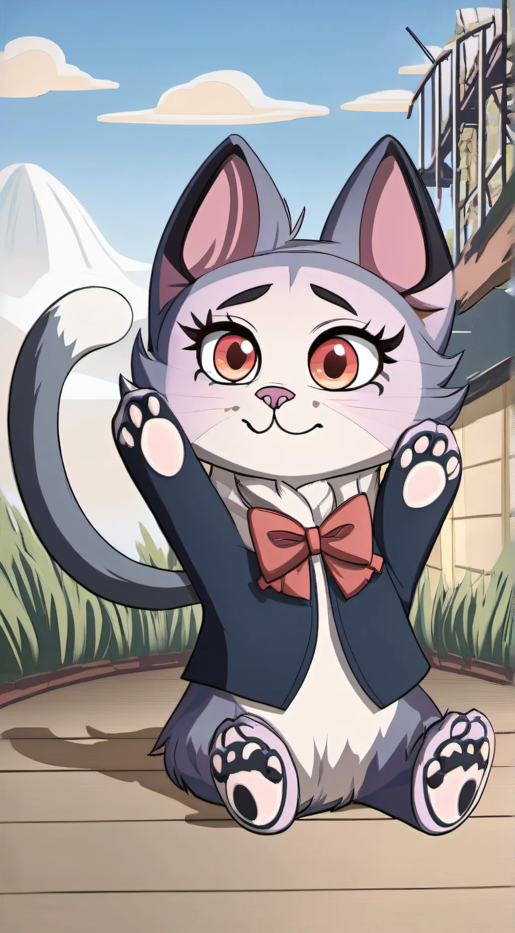 ai character: cyndi the cat background