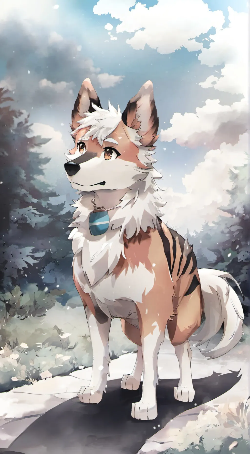 ai character: Growlithe background